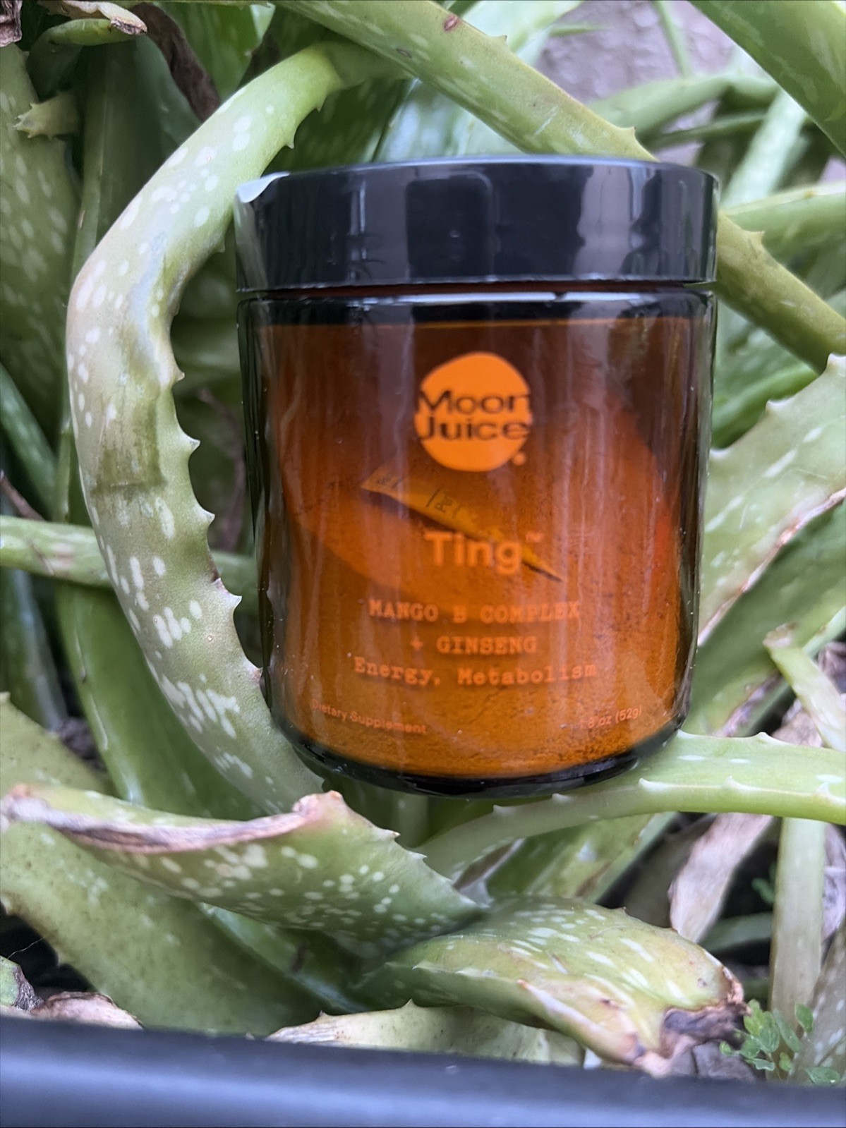 Moon Juice – Ting Mango Vitamin B Complex + Ginseng Supplement – Jar 25 Servi…