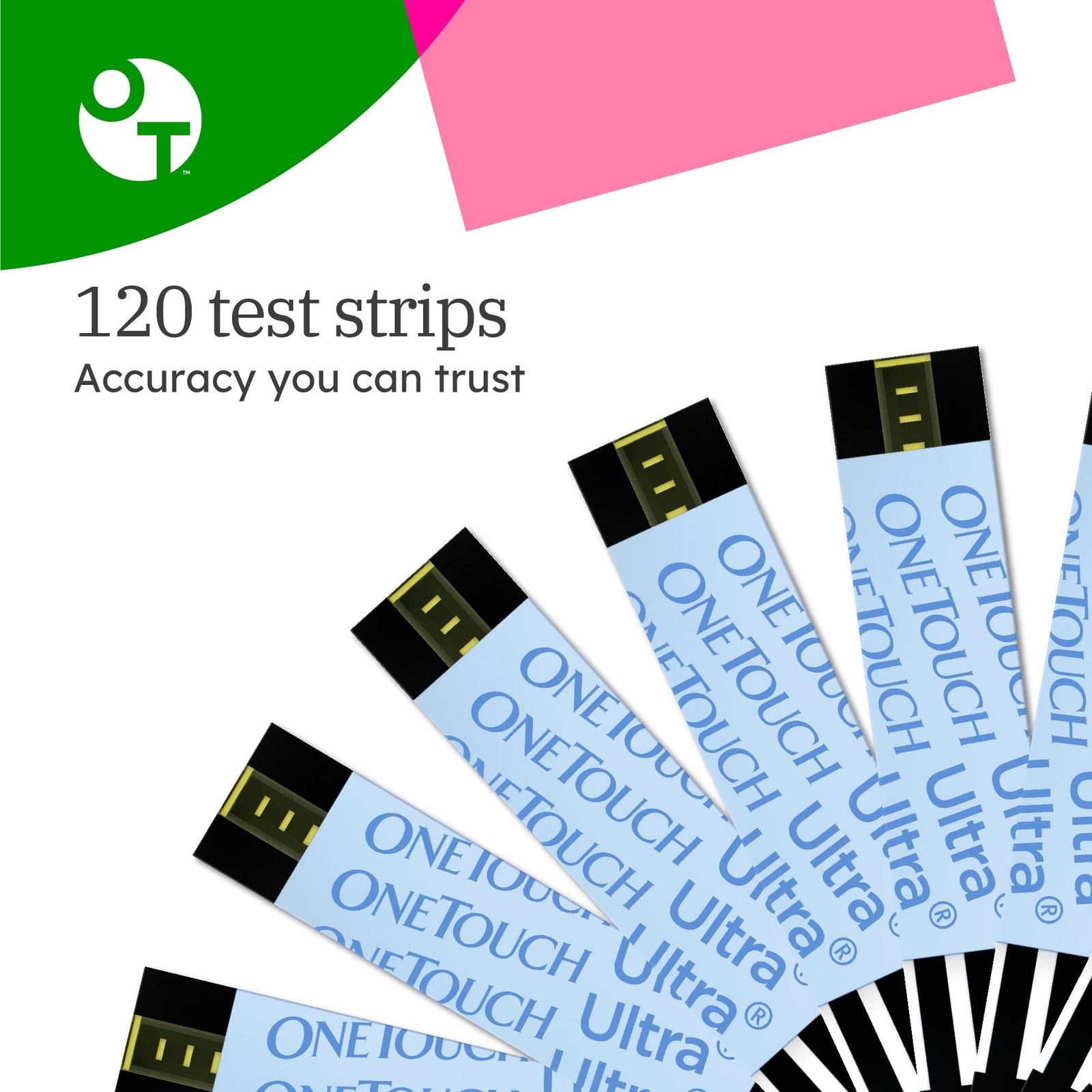 OneTouch Ultra Test Strips, 120 Count 60 Count (Pack of 2)
