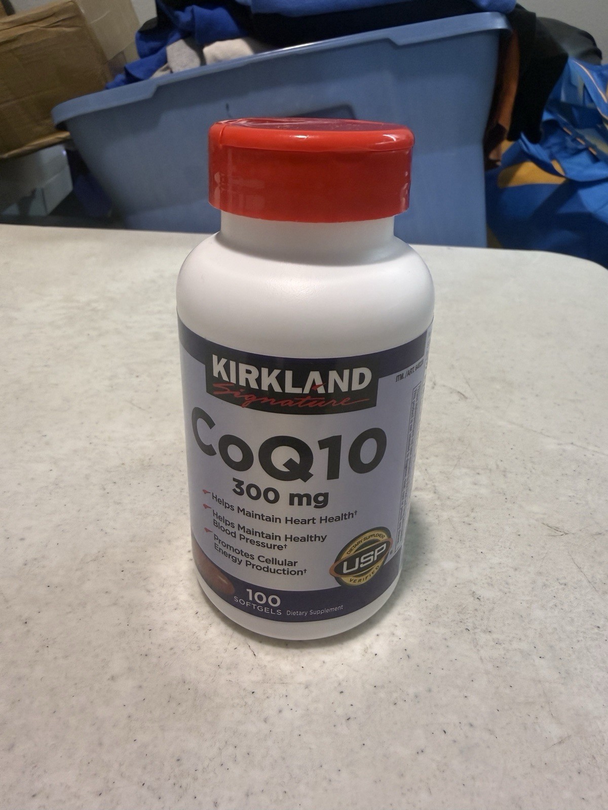 Kirkland Signature COQ 10 300mg 100 Count Exp 8/26
