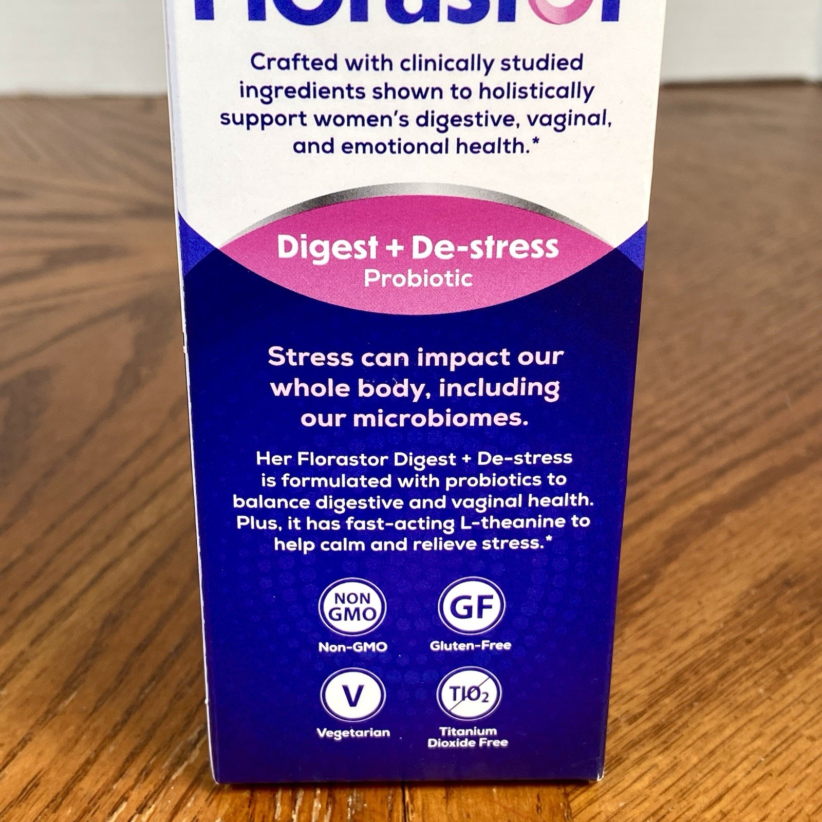 Lot of 2 ~ HER FLORASTOR ~ Digest De-Stress Probiotic ~ 30 Capsules ~Exp 08/2026