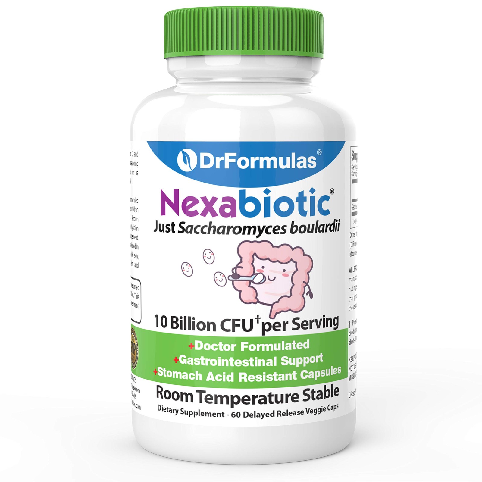 Saccharomyces Boulardii Probiotic 10 Billion CFUs | Nexabiotic S boulardii, I…