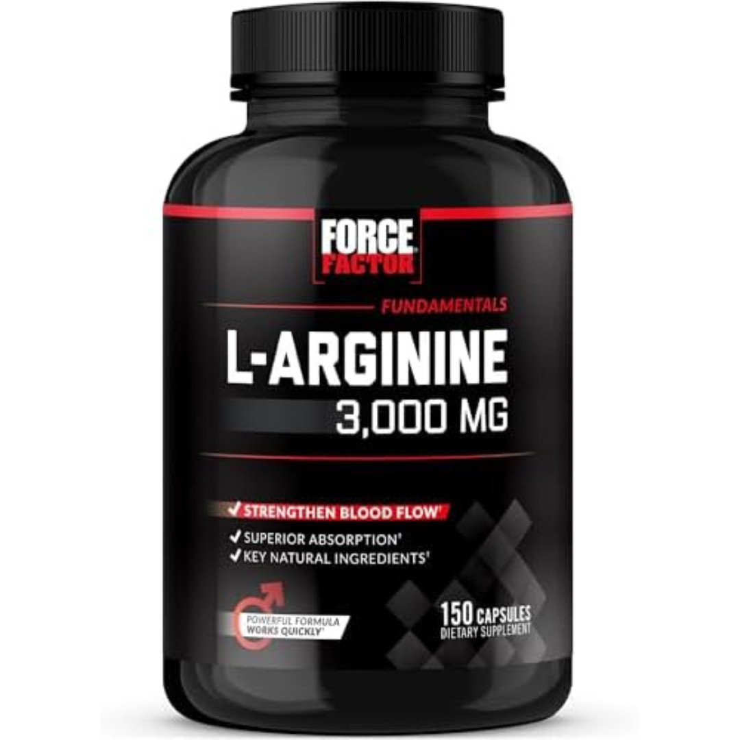 Force Factor L-Arginine 3000 MG, Extra Strength Nitric Oxide & Circulation Boost