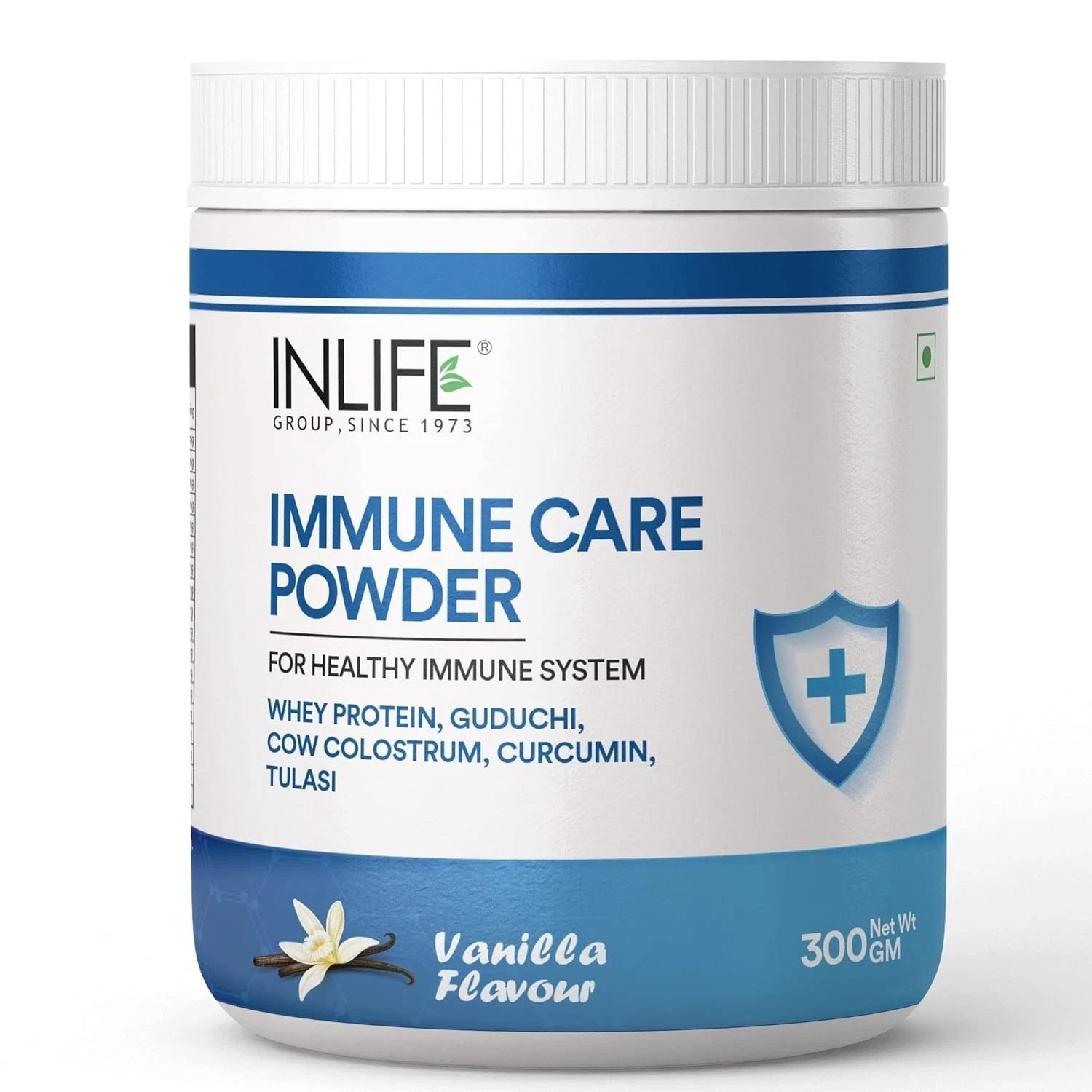 INLIFE Immune Care Powder | Whey Protein with Ayurvedic Herbs 300g (Vanilla) H13