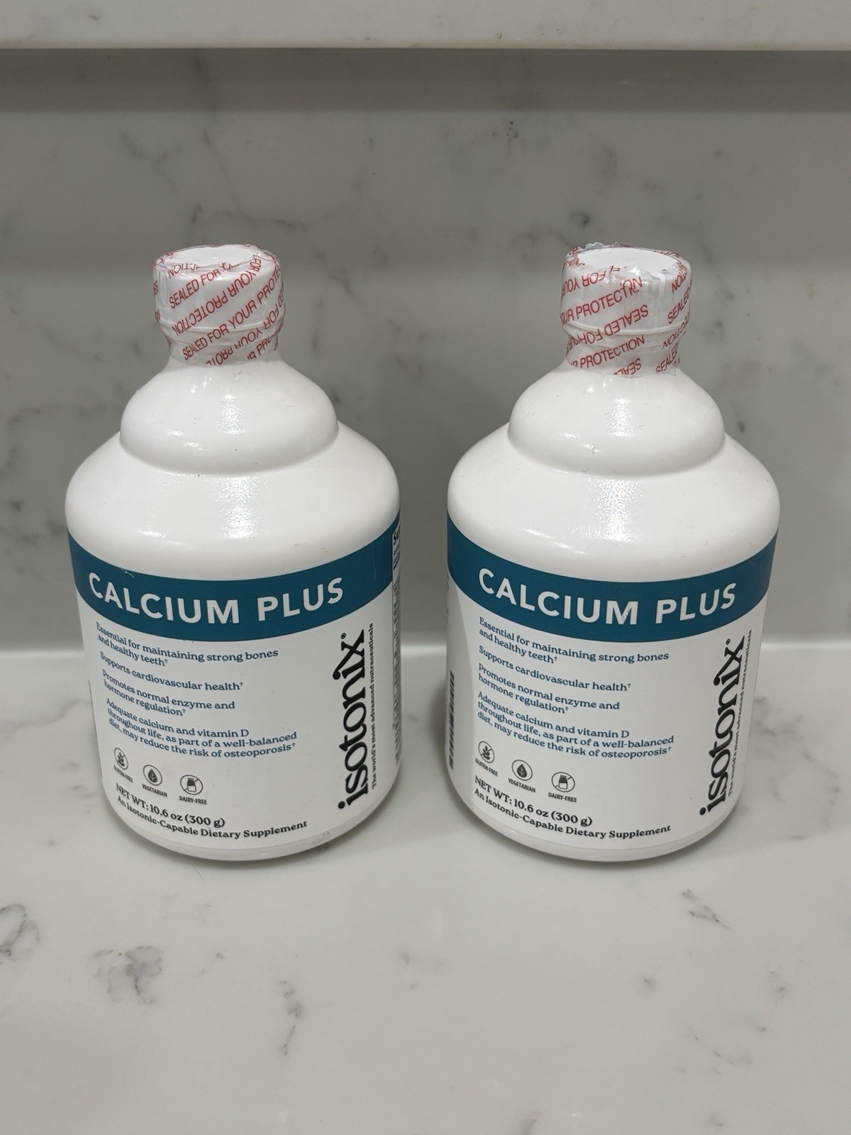 2 Bottles Isotonix Calcium Plus Powder 90 Servings 10.6 OZ