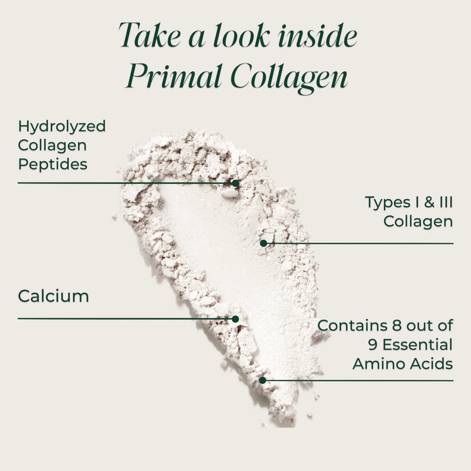 Primal Harvest Collagen Powder for Women or 30 Servings (Pack of 1), White