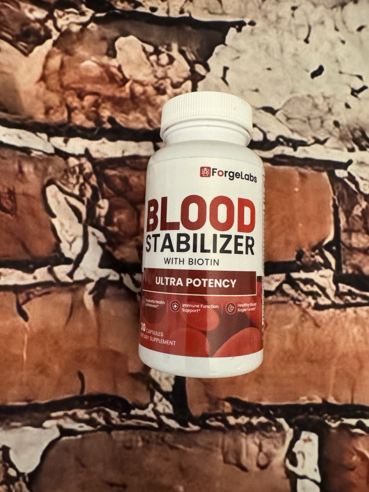 ForgeLabs Blood Stabilizer Dietary Supplement Biotin, 30 Capsules