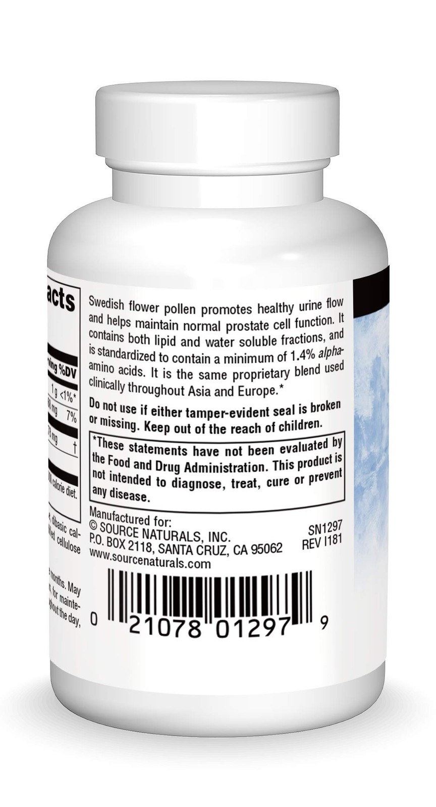 Source Naturals Swedish Flower Pollen Supports Prostate 90 Count (Pack of 1)