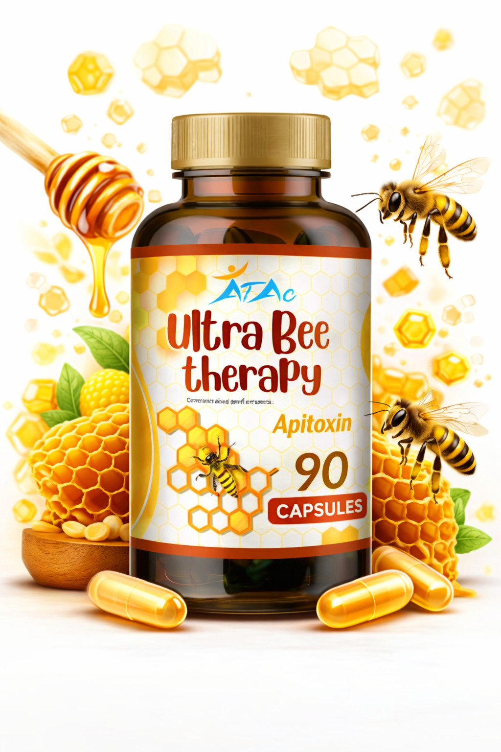 Natural Bee 2 BIOBEE inflamatory Arthritis support bee therapy Venom veneno 180