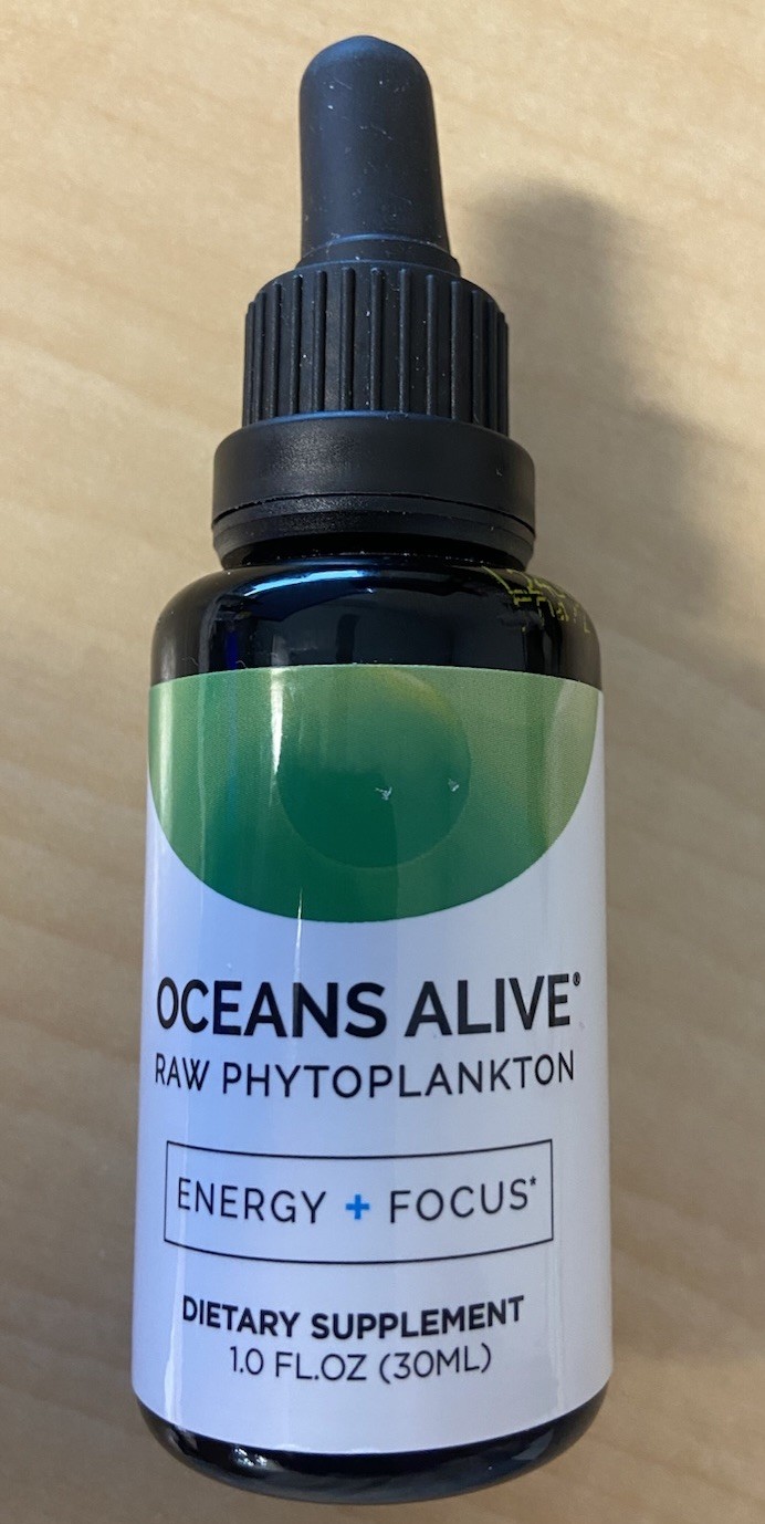OCEANS ALIVE – Activation Products -Raw Phytoplankton Energy Focus Drops 1 Fl Oz