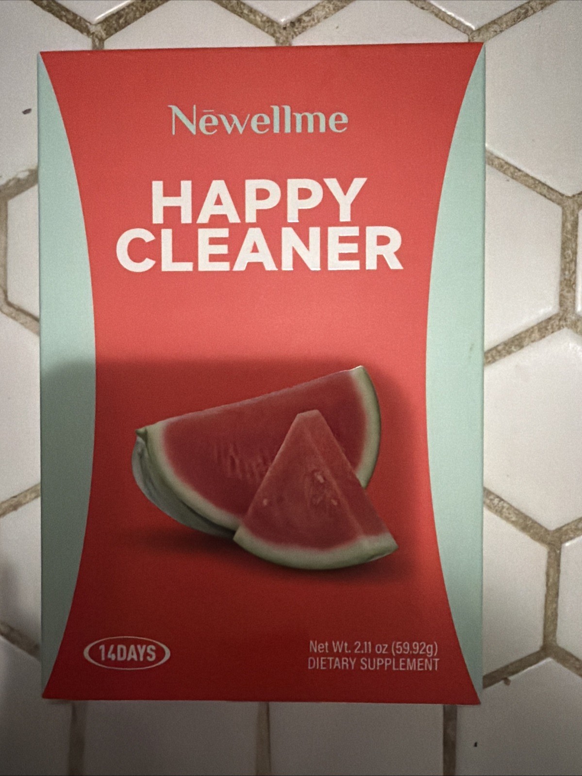 Newellme Happy Cleaner Gut Health Superfoods Powder Watermelon Flavor 14 Days