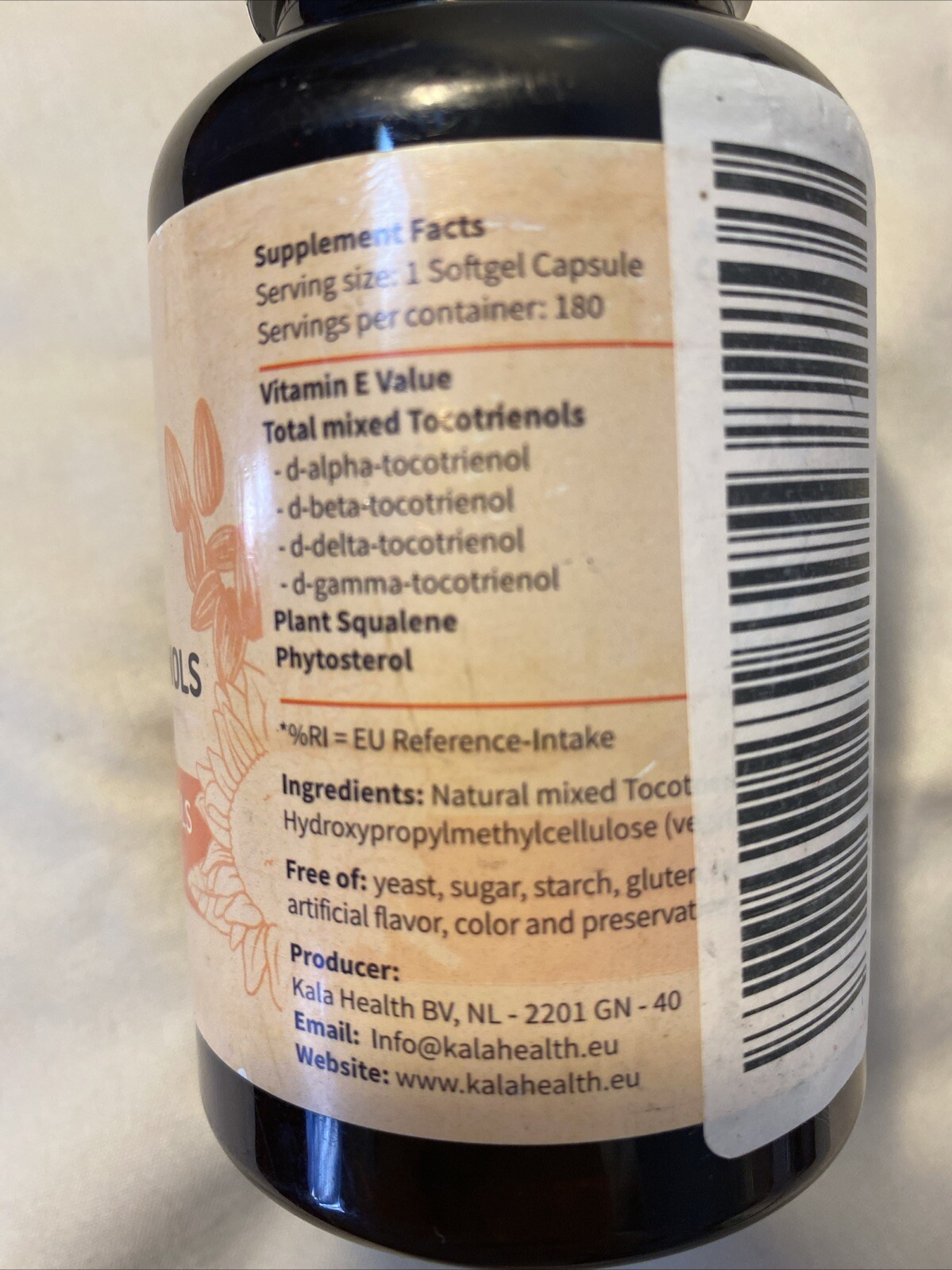 JUMBO Kala Health Ultra Tocotrienols 200mg Vitamin E Vegan 180 Caps Exp 03/26