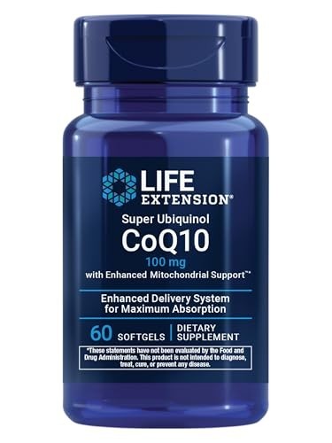 CoQ10 Ubiquinol 100mg – Enhanced Mitochondrial Support, Heart Health, Energy Boo