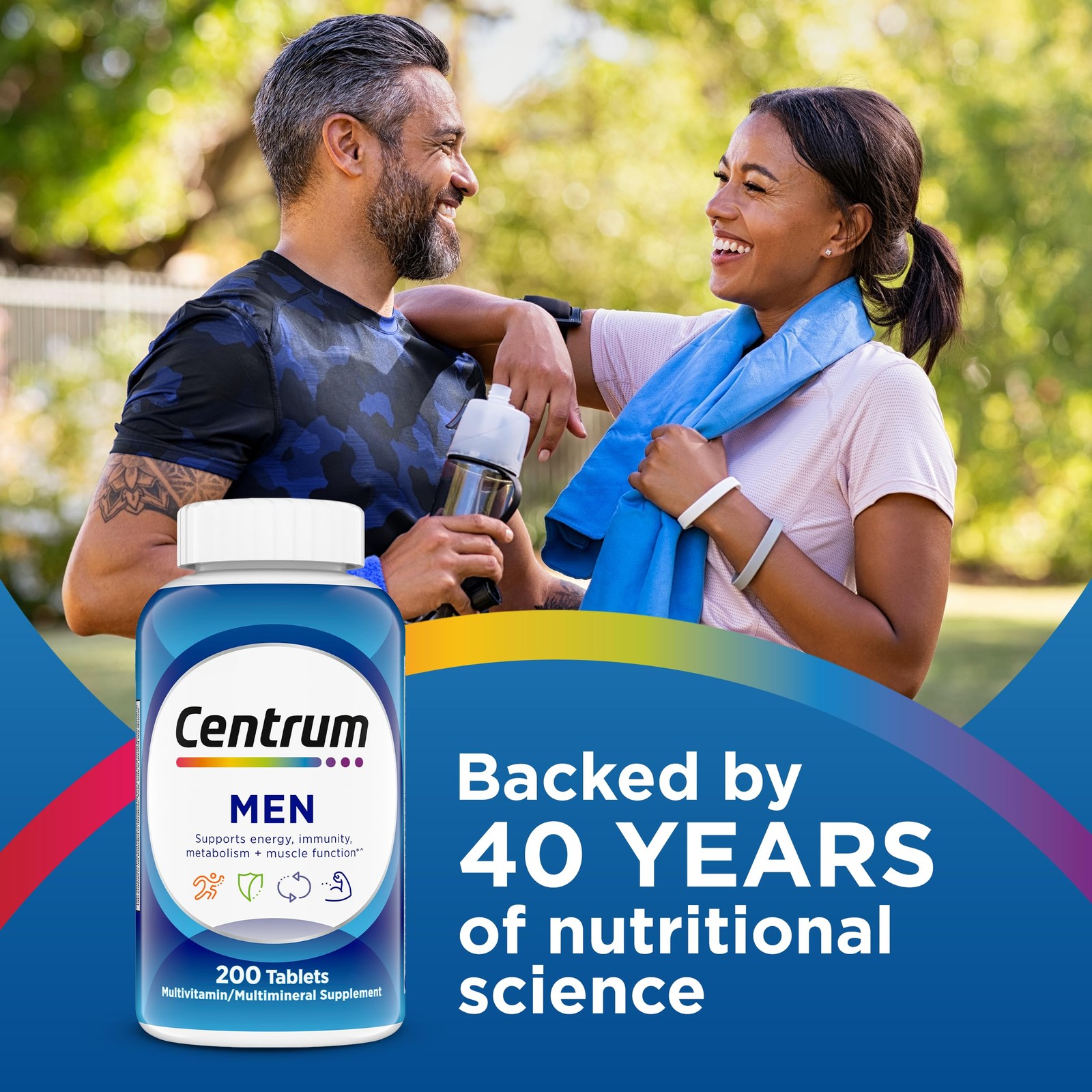 Centrum Multivitamin for Men, Multivitamin/Multimineral 200 Count (Pack of 1)