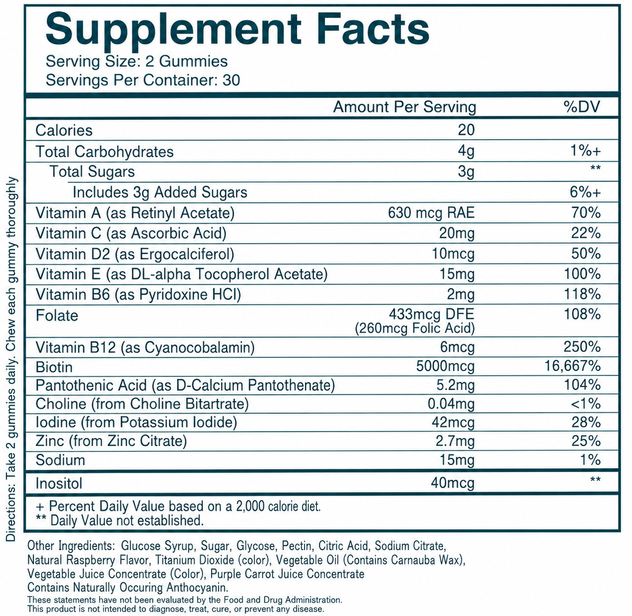 WEEM Hair Skin and Nails Gummies – Supports Healthy Hair – Vegan EXP: 03/2028