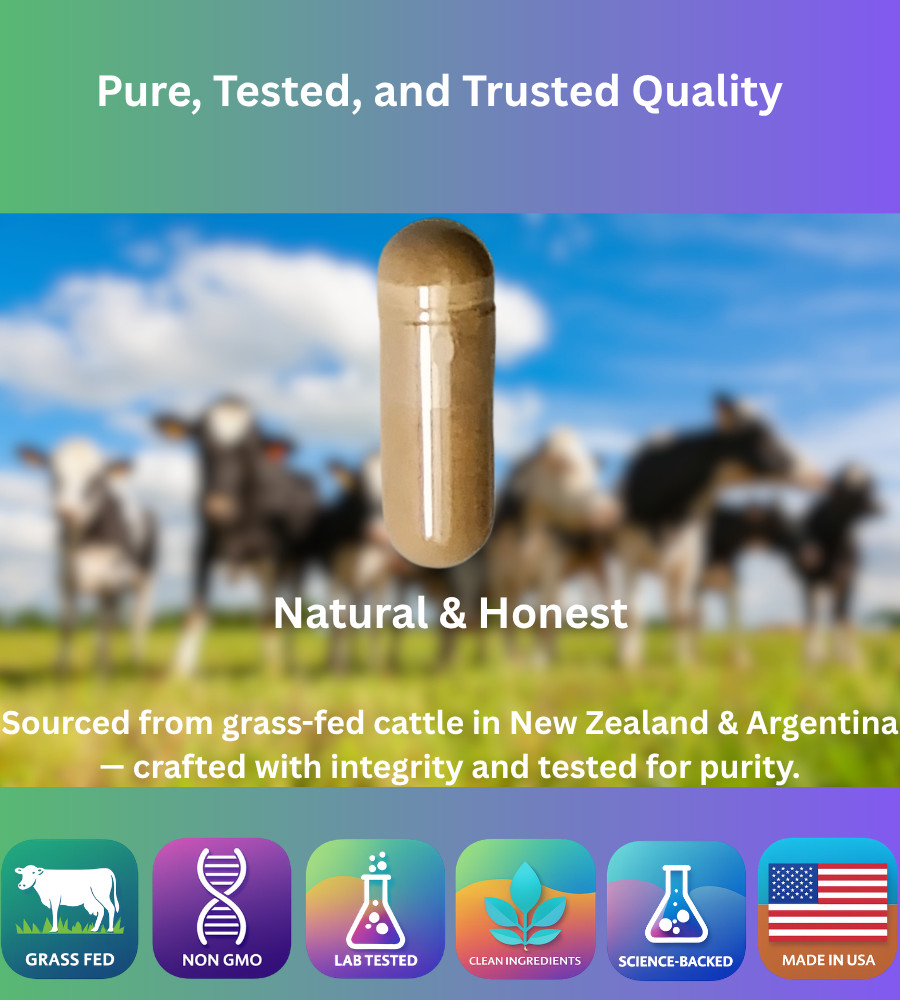 5 Bottles Grass-Fed Beef Organ Complex for Energy & Vitality (Value Pack)