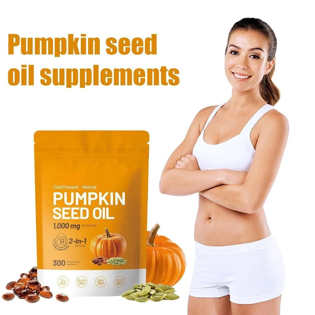 Pumpkin Seed Oil Saw Palmetto 3000 mg – Bladder Health, Immune Support 300 Pills