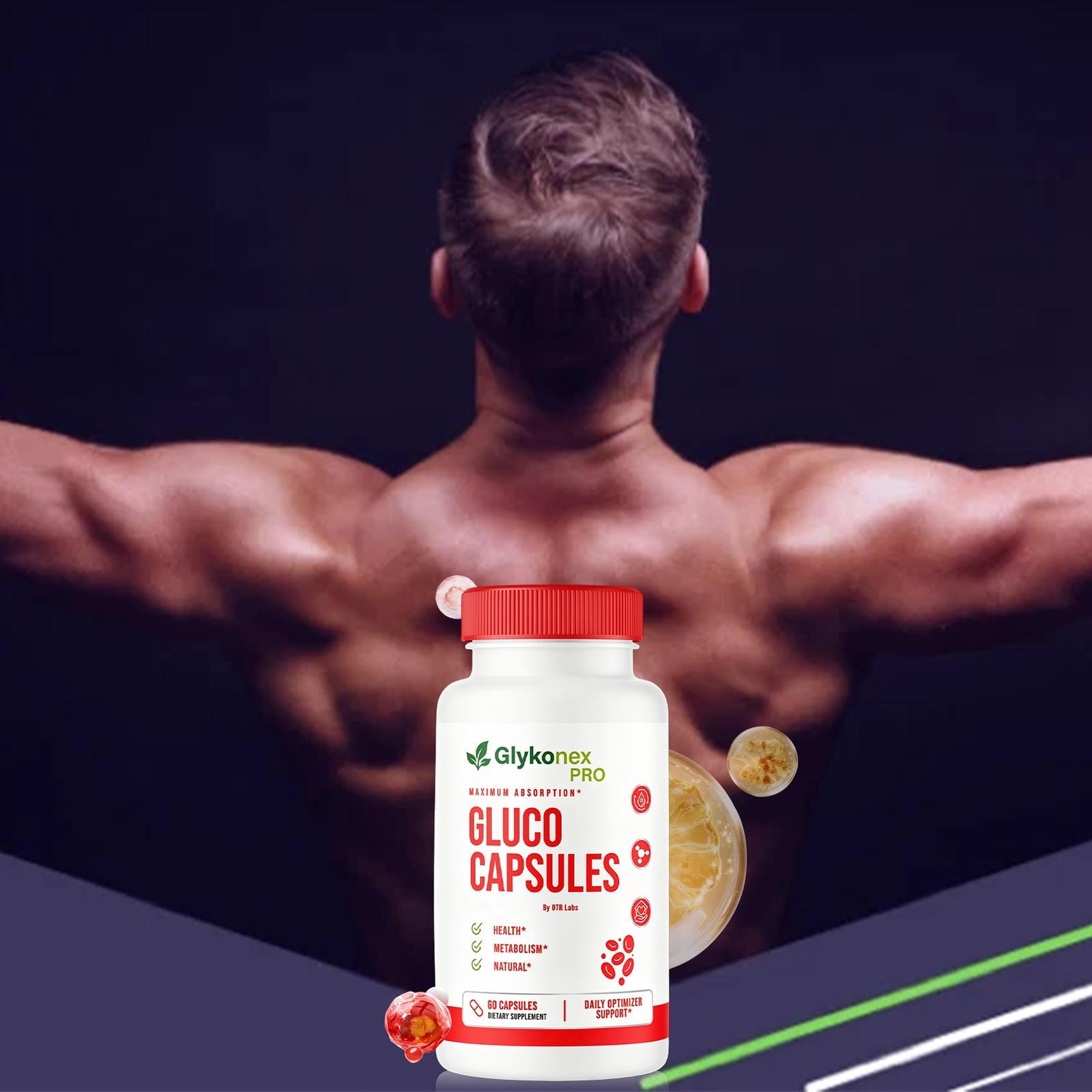 3Pack GlykoNex Gluco Capsules Blood Health Support Dietary Supplement 60Capsules