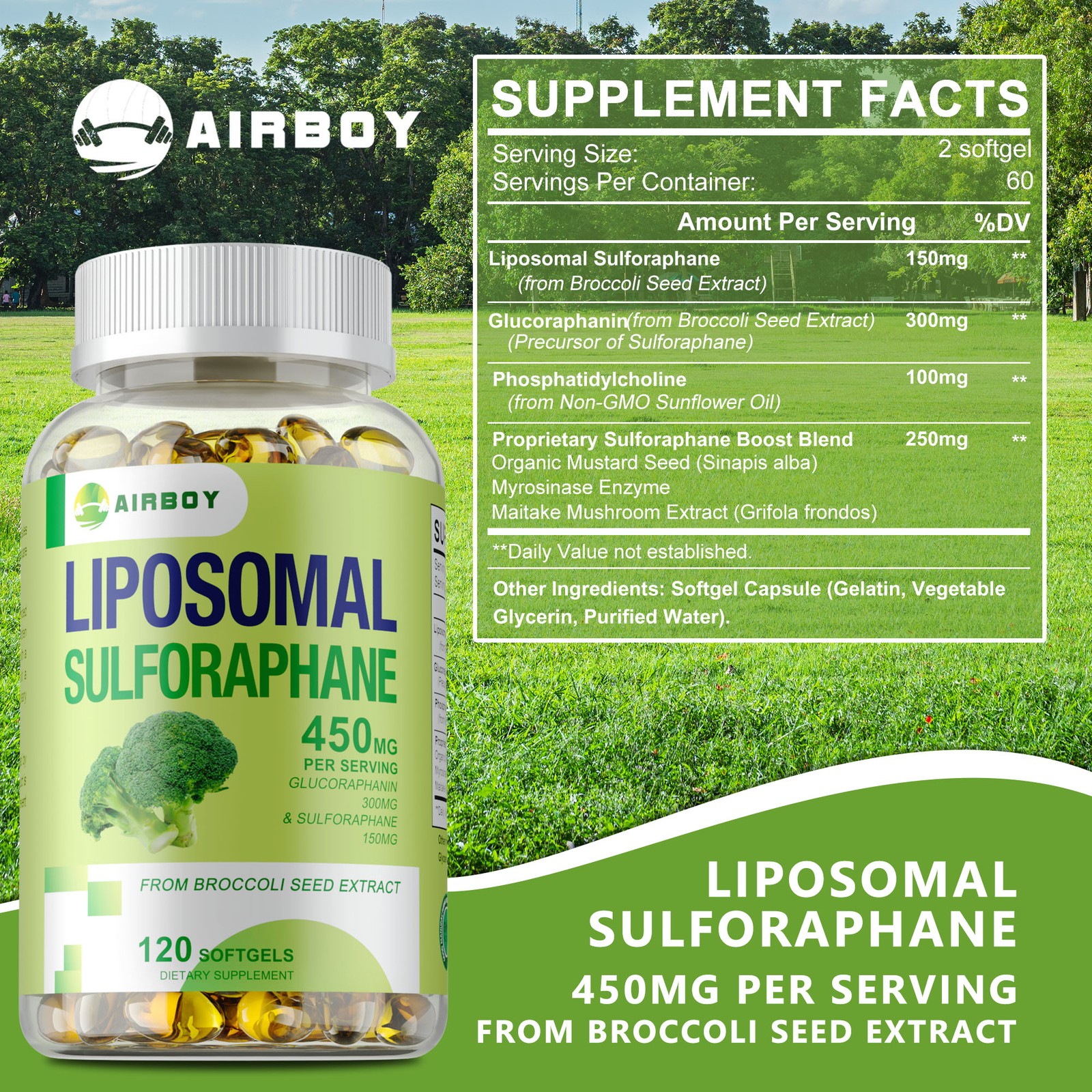 Liposomal Sulforaphane – Ultimate Antioxidant Power, Liver Healt-glucosamine