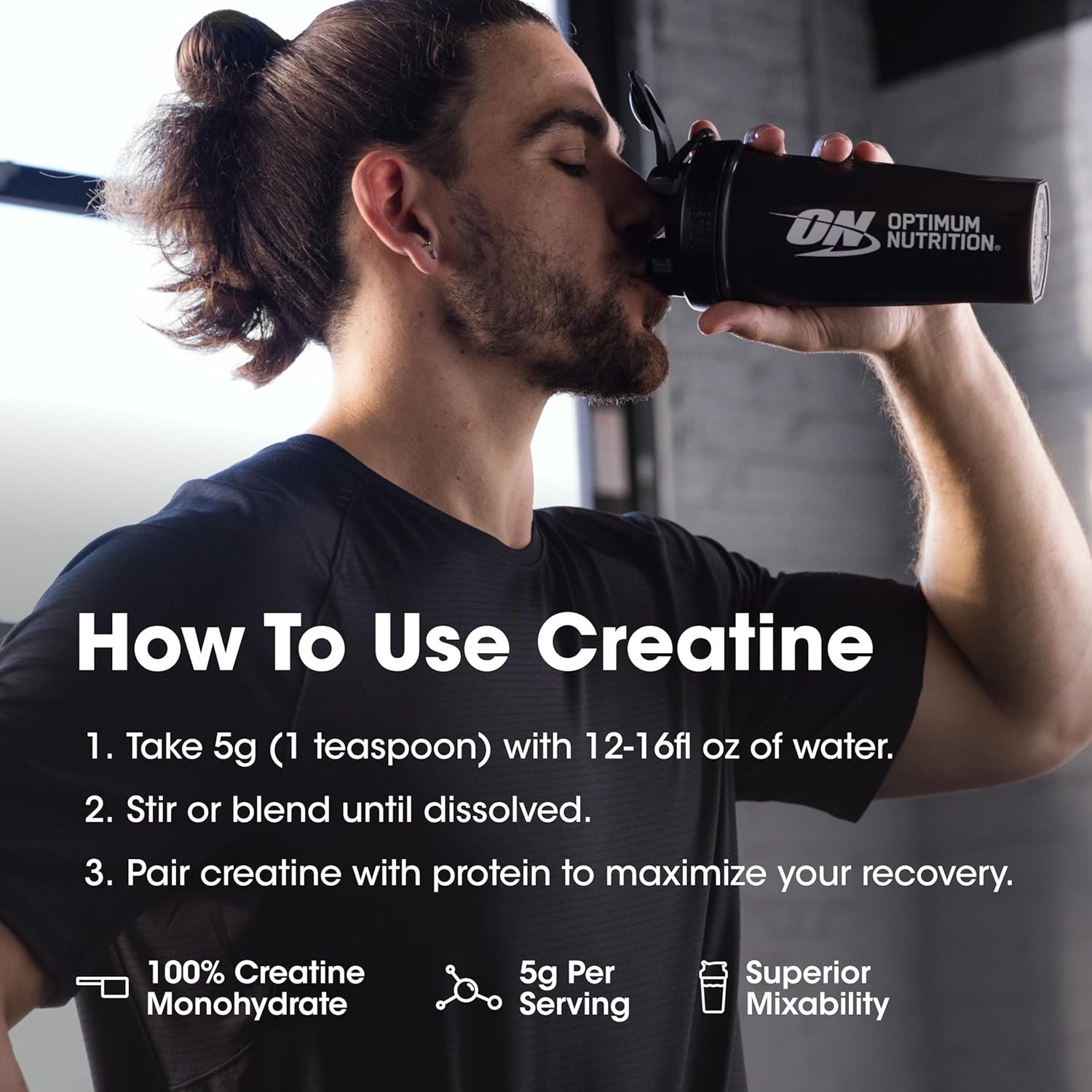 Optimum Nutrition Creatine – Micronized Creatine Monohydrate Powder – Suppor…