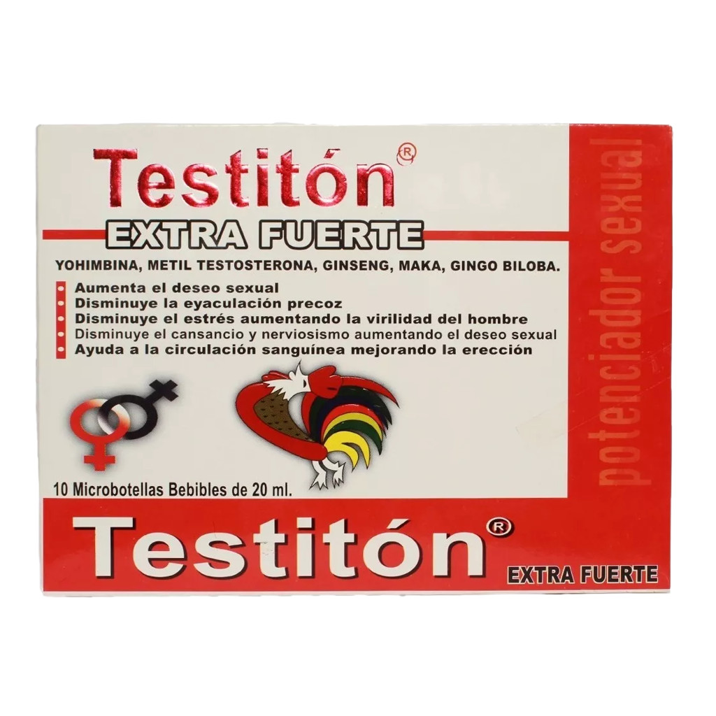 Testiton For Man – Herbal Energy & Vitality Supplement, 20 Ampoules 15ml, 2-Pack