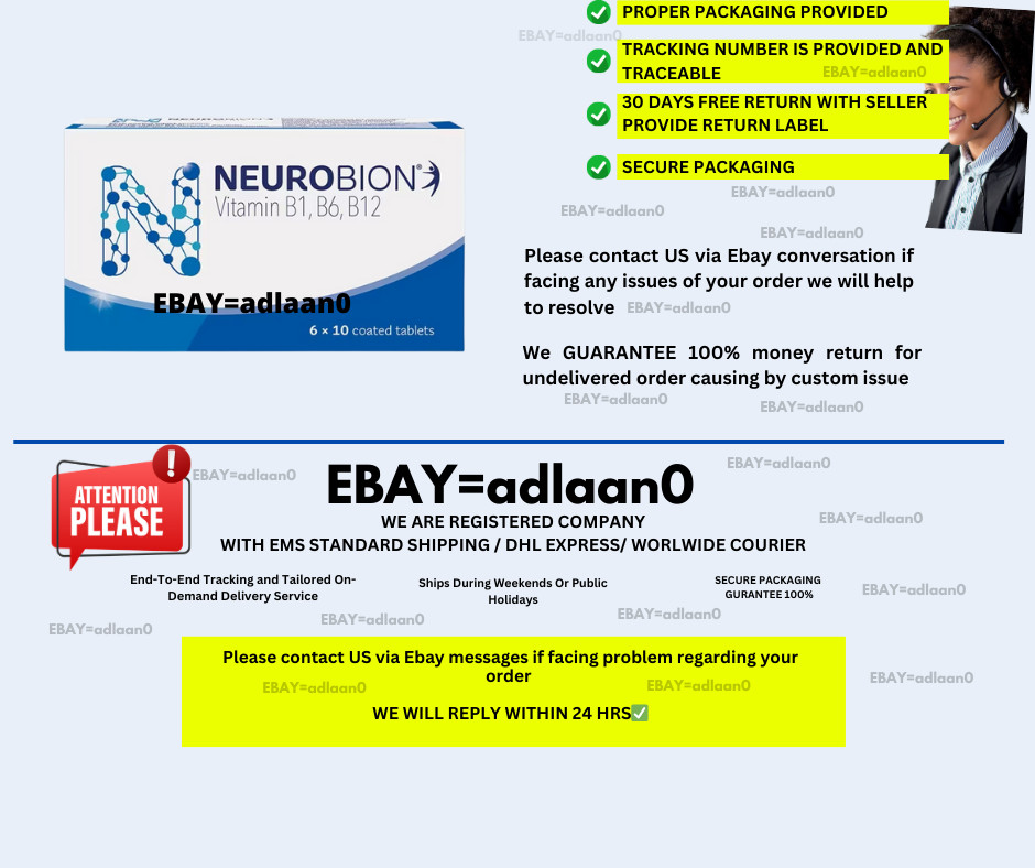 Neurobion Vitamin B1, B6, B12 Nerve Relief Numbness & Tingling 60’s SHIP FROM US