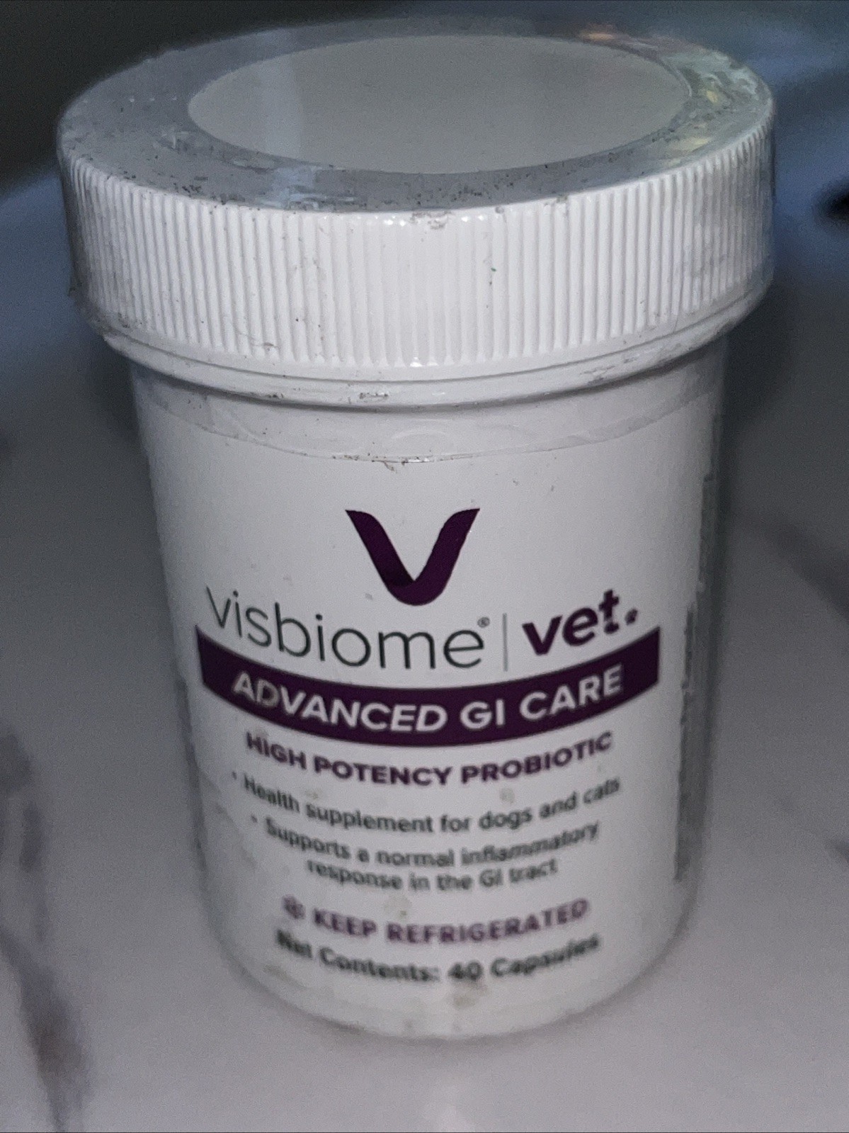 Visbiome Vet Advanced GI Care Proboiotic Dogs Cats – 40 Capsules EXP: 01/28