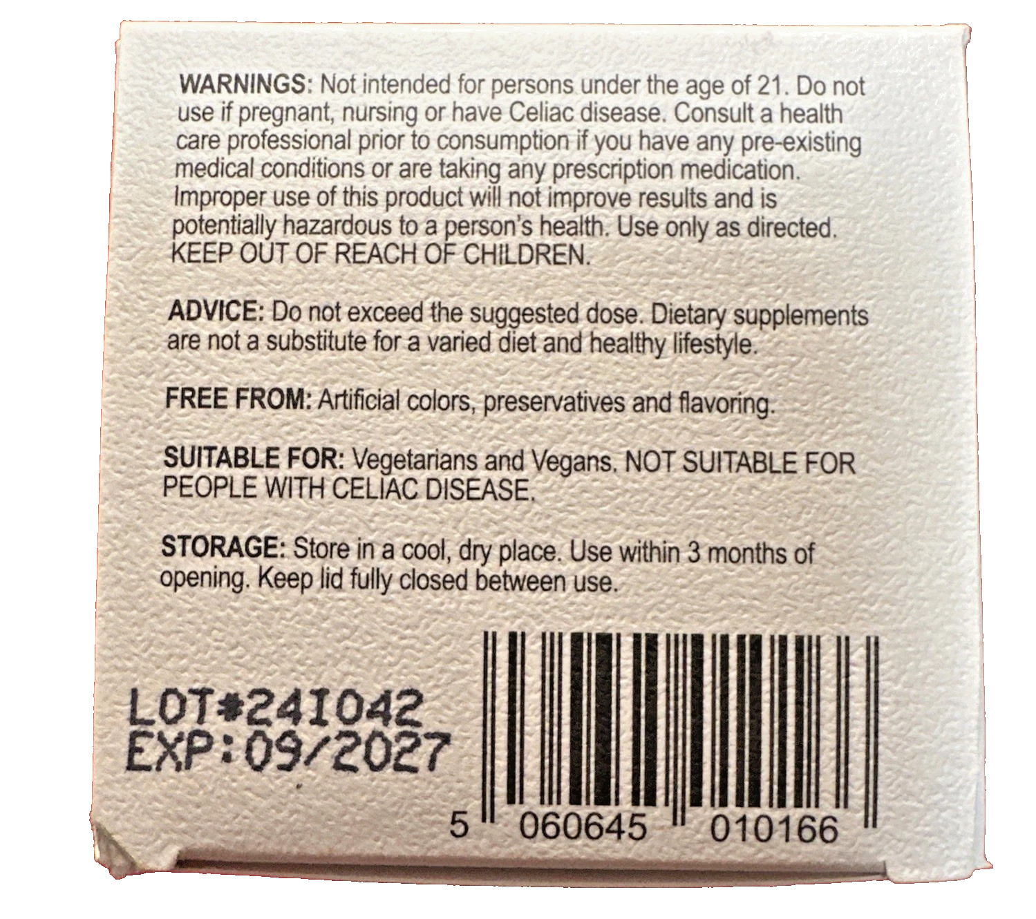 OMRE Spermidine Supplement (10Mg of Non-Synthetic Spermidine) 3rd-Party Tested