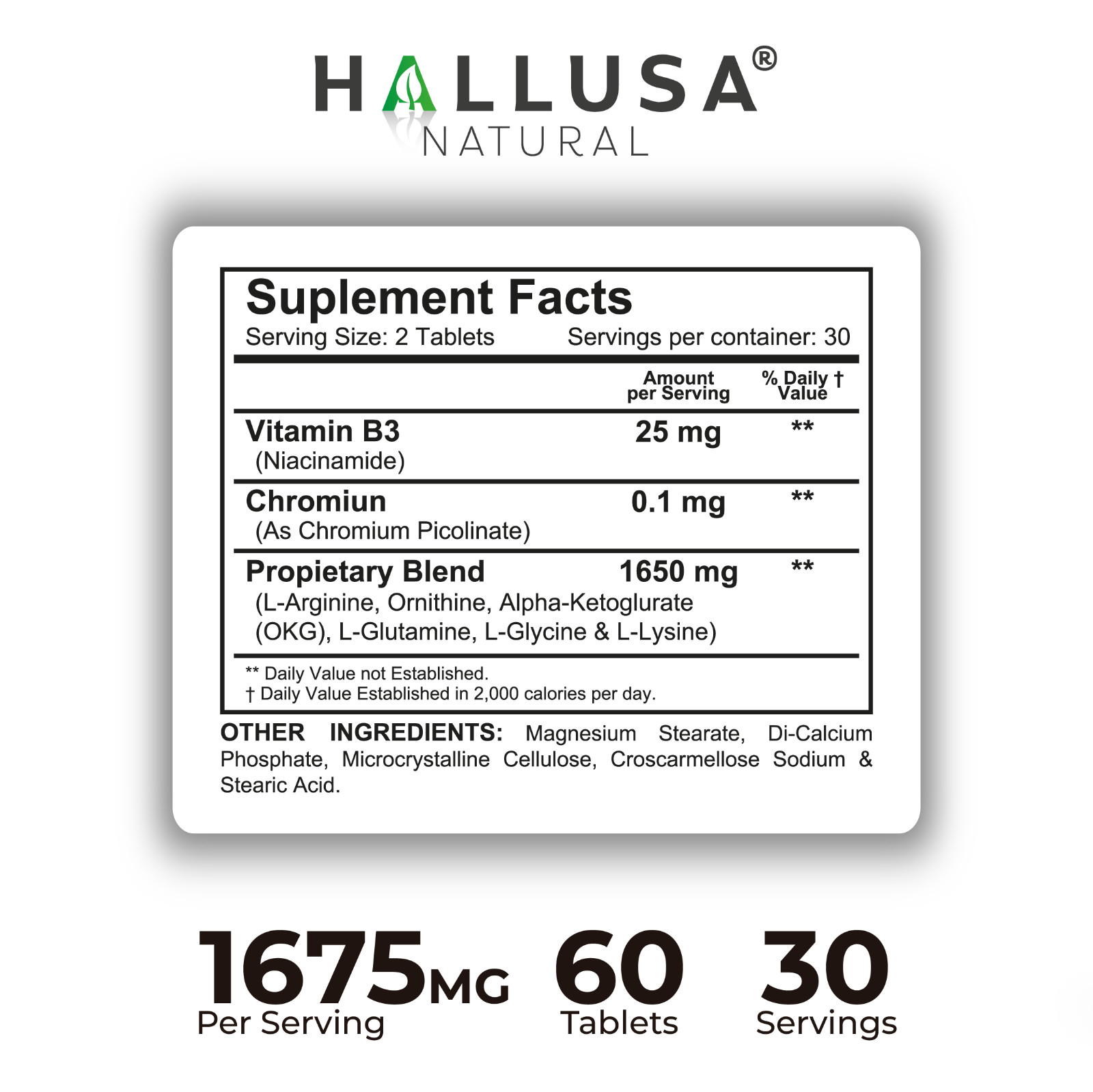 HGHBooster – Natural Growth Support – Energy & Performance – 60 Tablets