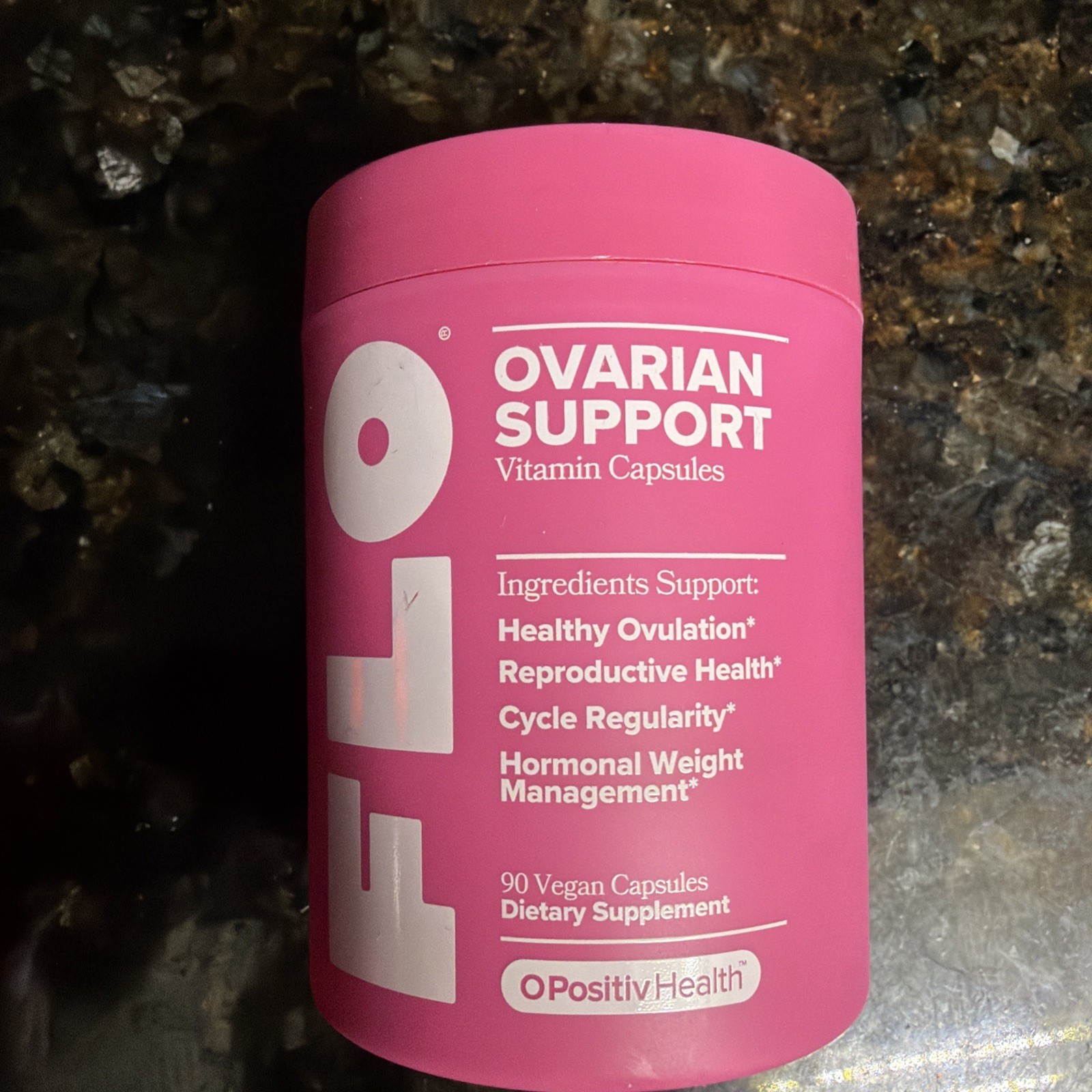 O Positiv FLO Ovarian Support Vegan Capsules – 90ct EXP 06/2026, NEW