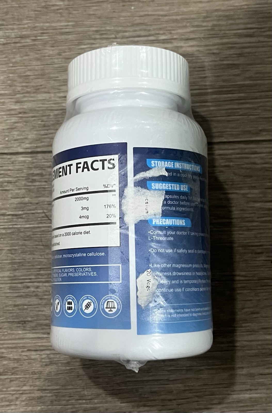Sumdip Magnesium L-Threonate 2000mg 120ct Sealed/New 3/27