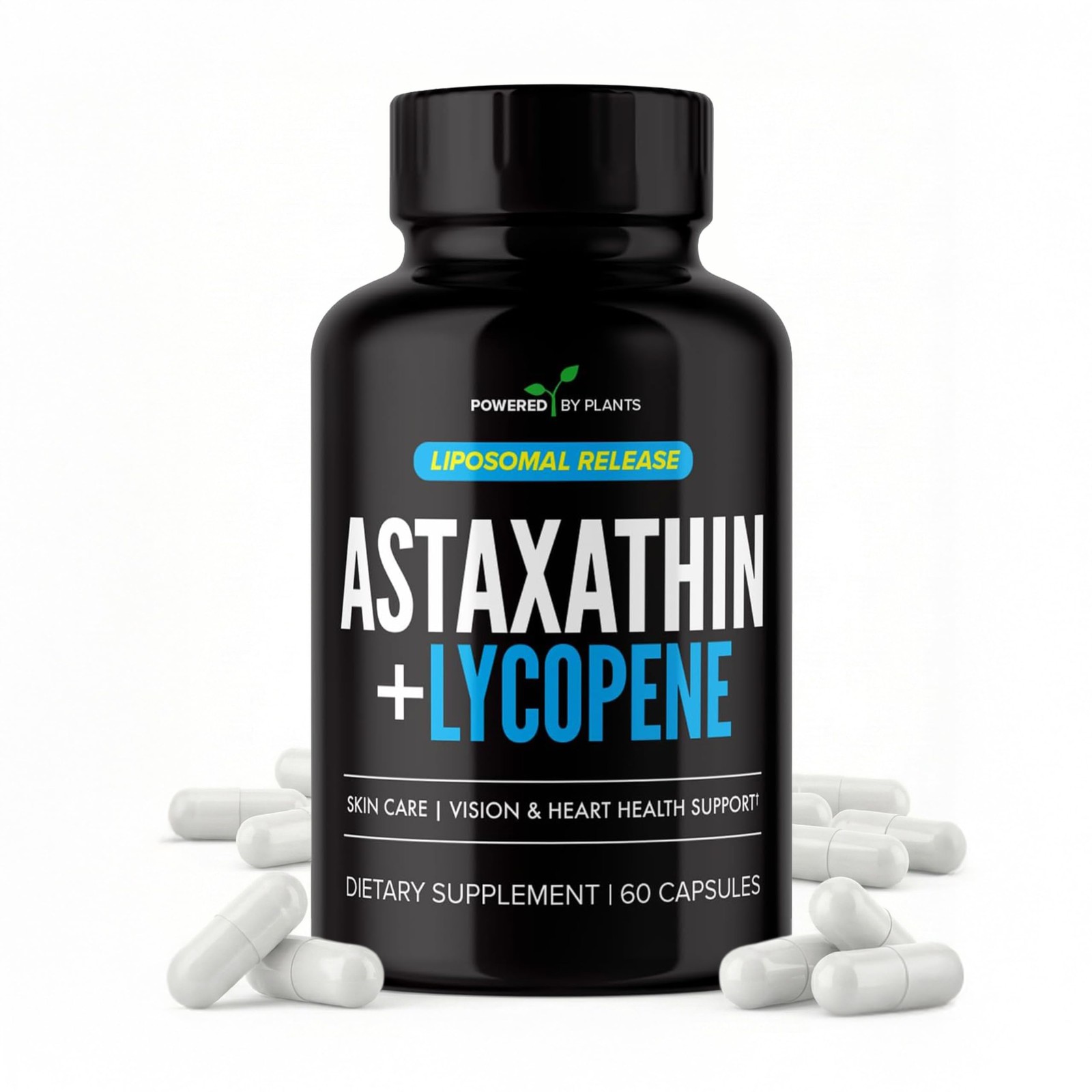 Liposomal Astaxanthin 24mg Lycopene 50mg 60 Capsules Antioxidant Eye Skin