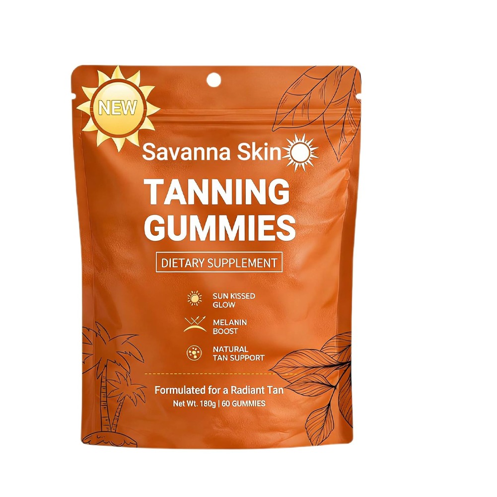 1~5 Bag Tanning Gummies, Tanning Gummies for Women Beta Carotene 60 Gummies