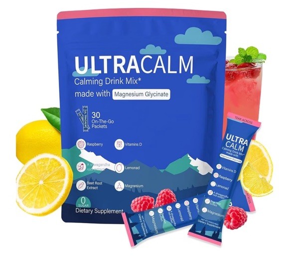 EWJHJ Calming Drink Mix Powder Magnesium Glycinate Lemonade Sugar-Free 30