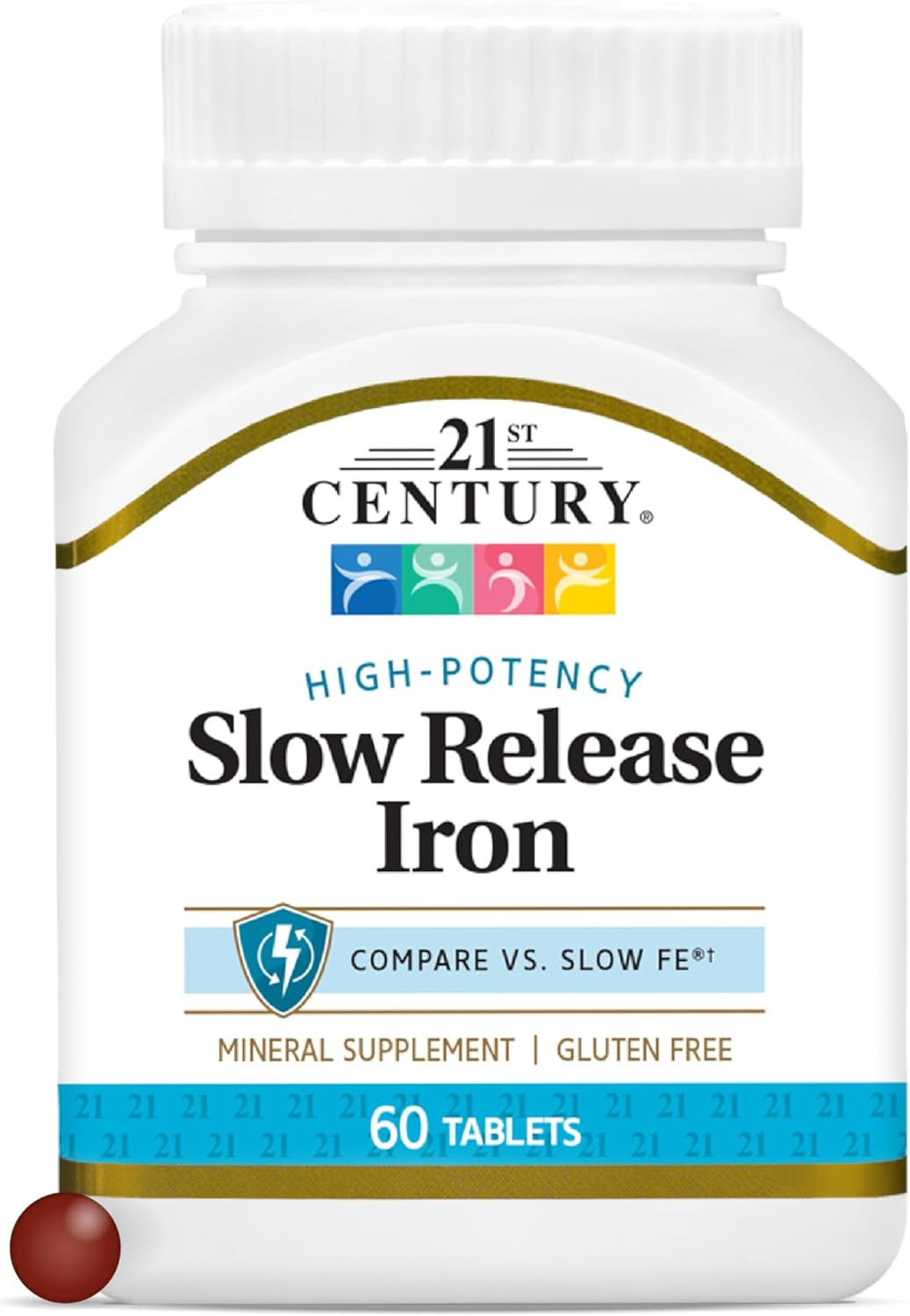 Slow Release Iron Tablets, 60 Count