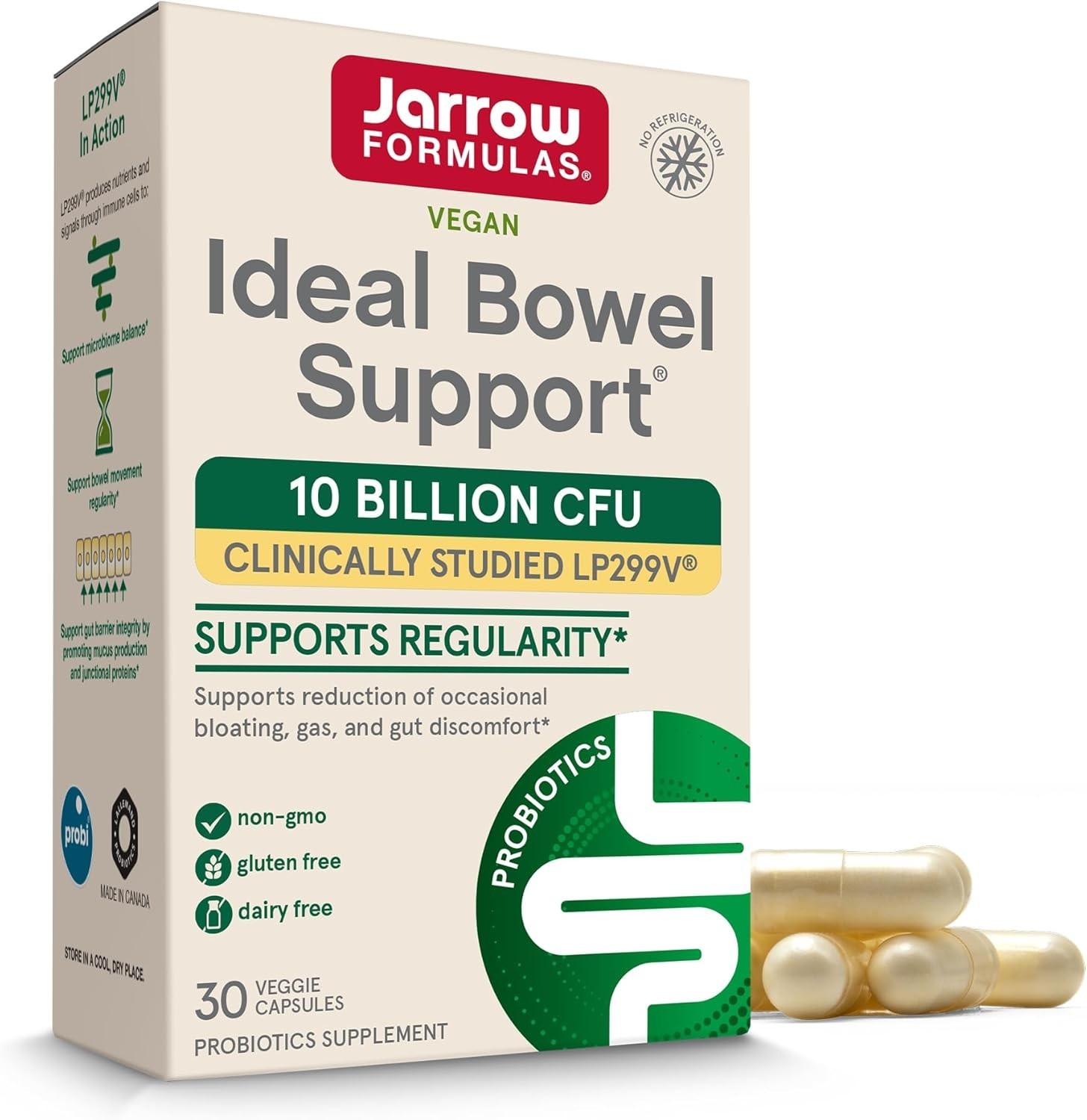 Ideal Bowel Support – 10 Billion CFU Probiotics for Digestive Health