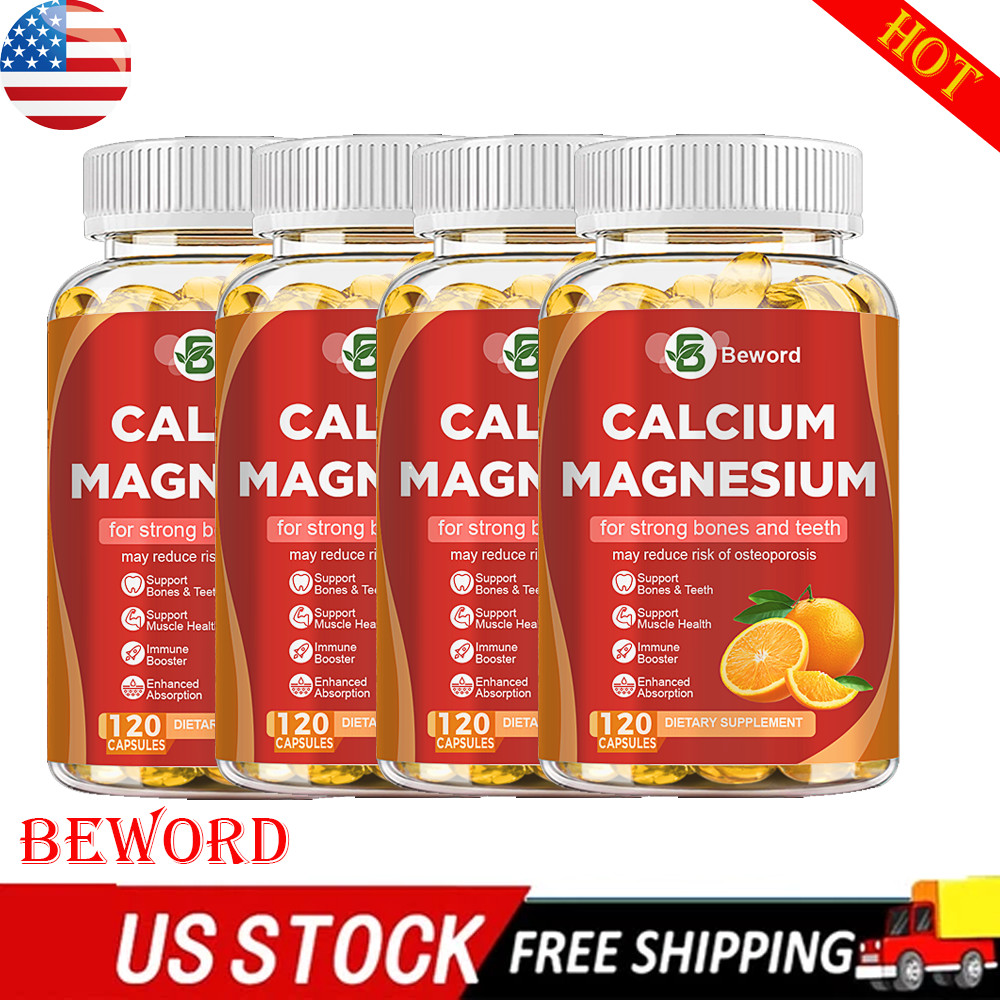 NEW Calcium Magnesium Zinc with Vitamin D3 Support Strong Bone & Muscle Health