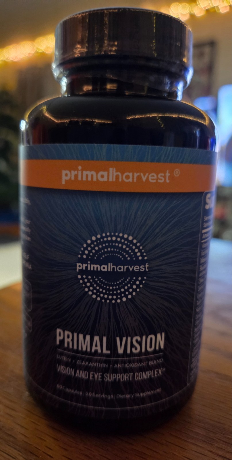 Primal Harvest Vision & Eye Support – Lutein, Zeaxanthin & More, 60 Caps
