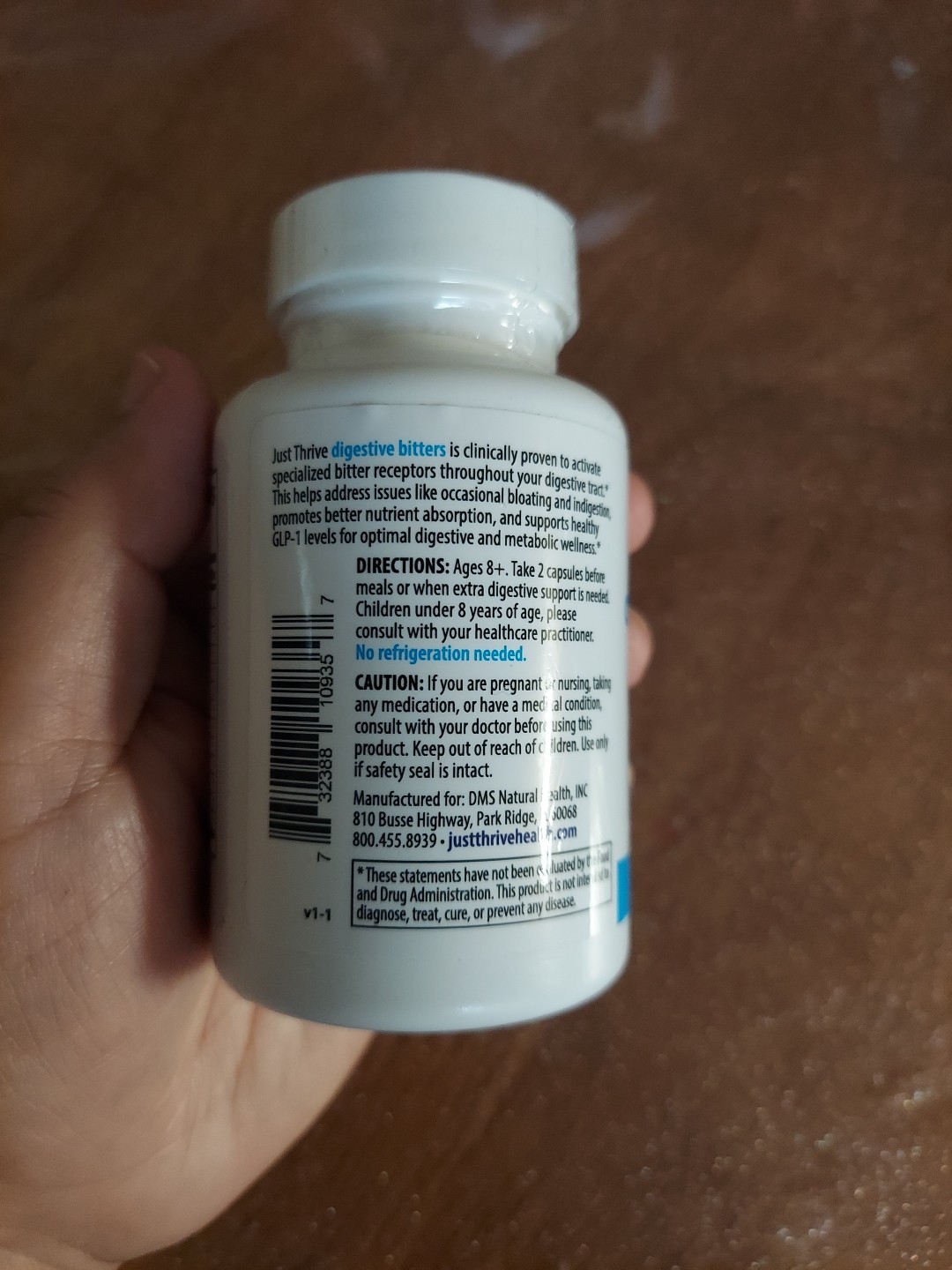 Just Thrive Digestive Bitters Supplement Digestion Gas Bloat Help 60 Veg Caps