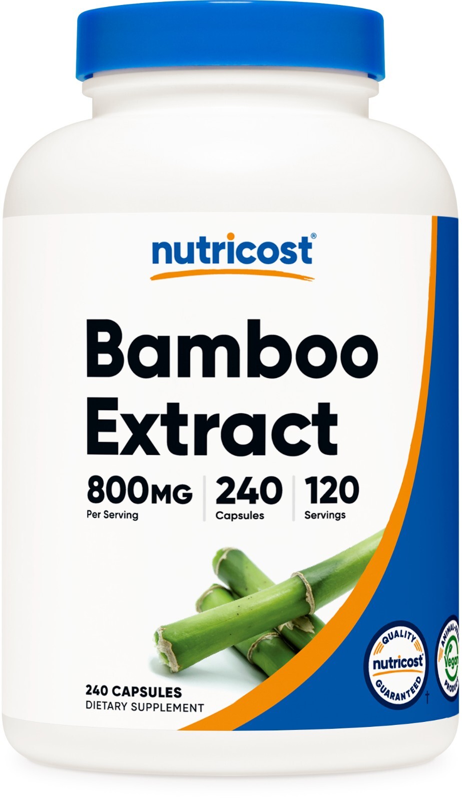 Nutricost Bamboo Extract, 400 mg, 240 Capsules – Vegan, Gluten Free and Non-GMO
