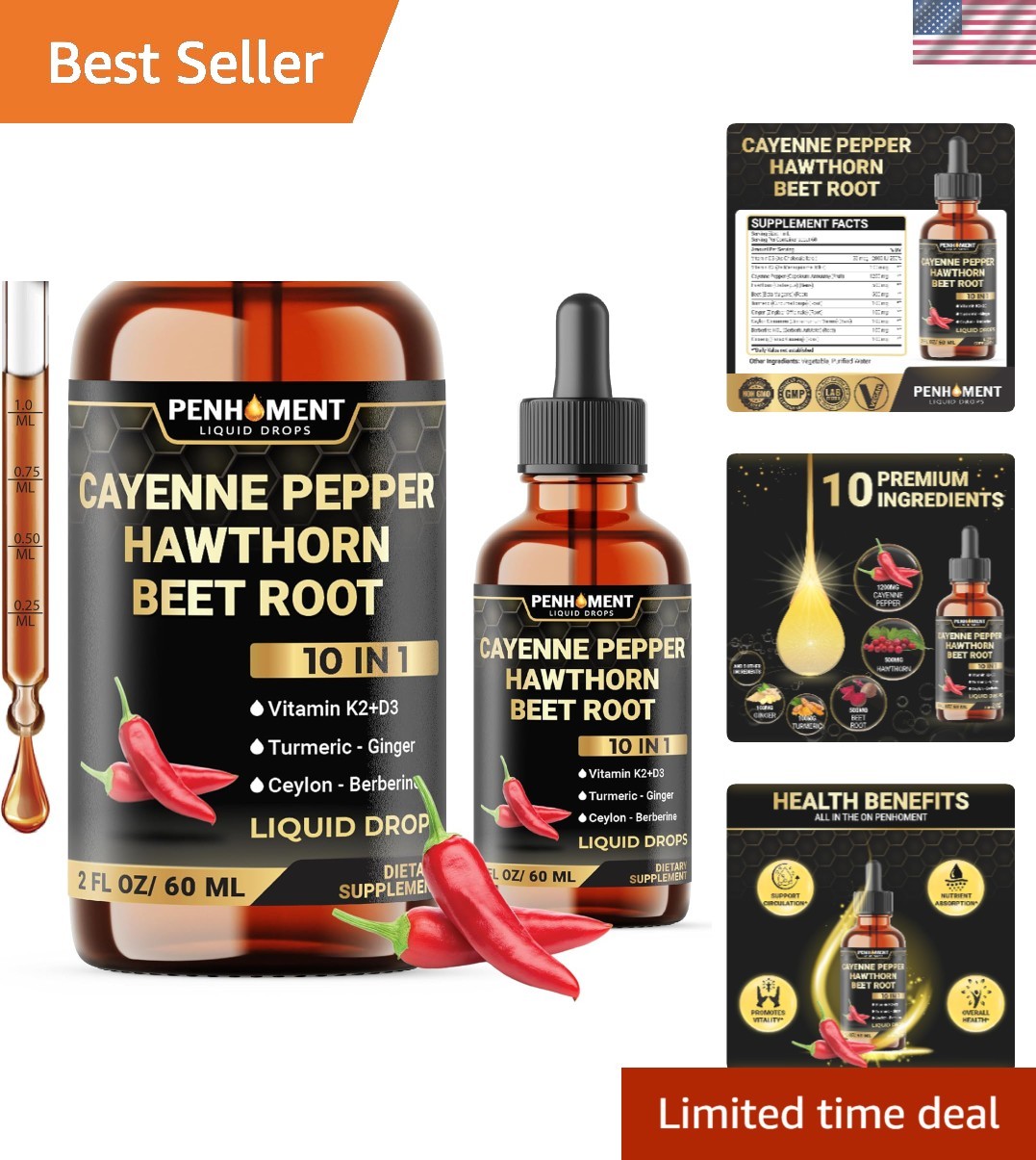 10-in-1 Liquid Drops with Non-GMO Herbal Ingredients – 2 Supply