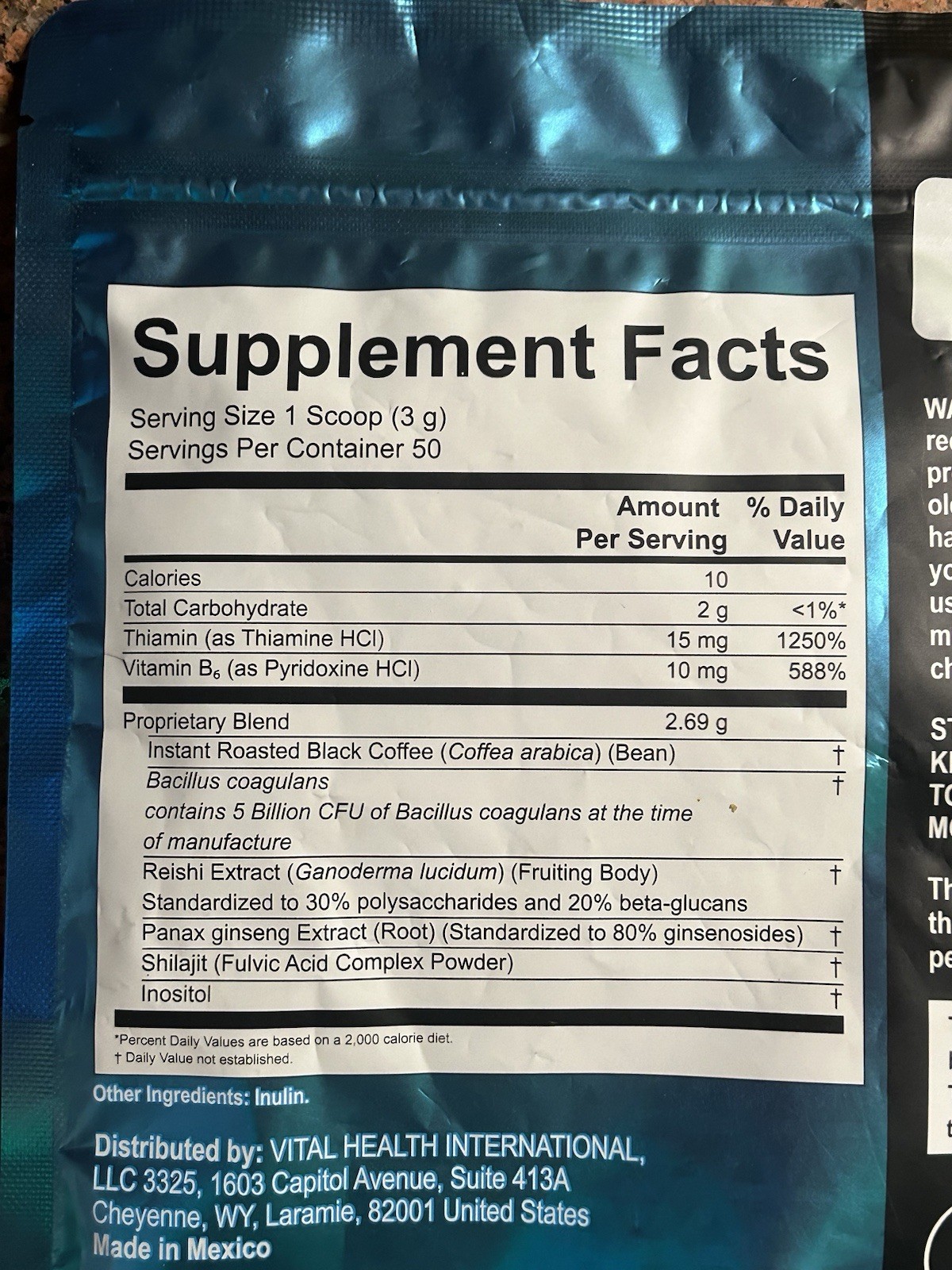 V-NEUROKAFE. Powdered Dietary Supplement. 150 G. Exp. Nov 2027. New Free Ship