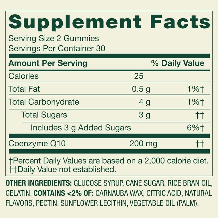 Spring Valley CoQ10 Adult Gummies, 200 mg, 60 Count