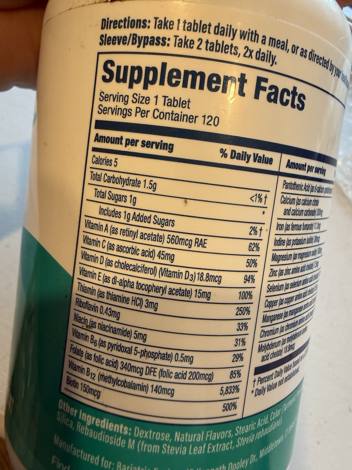 Bariatric Fusion Multivitamin Complete Chewables Tropical Flavor 120 Tablets