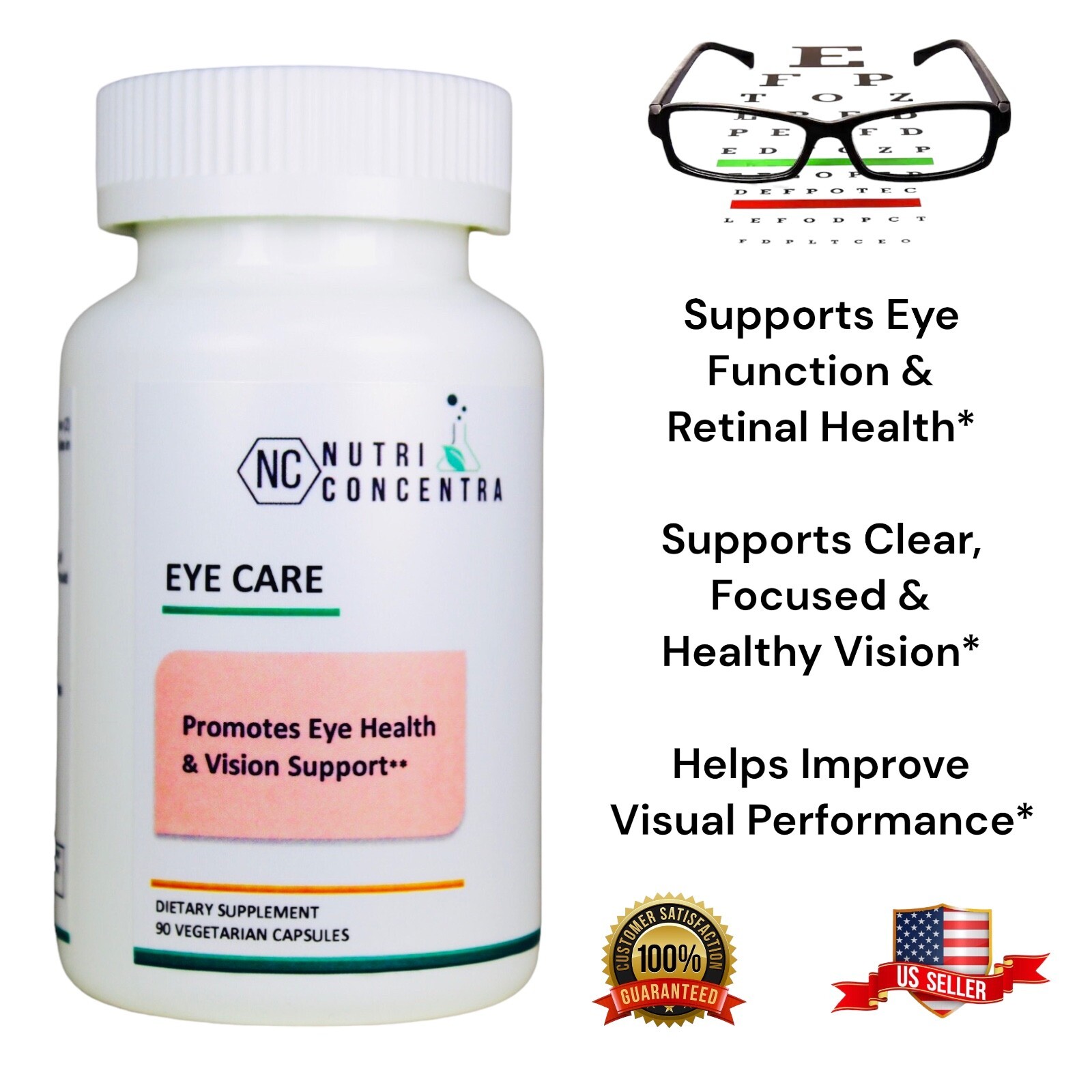 Bilberry, Eyebright, CoQ10, Omega 3, Vitamin E and more. Eye Recovery, 90 Caps.