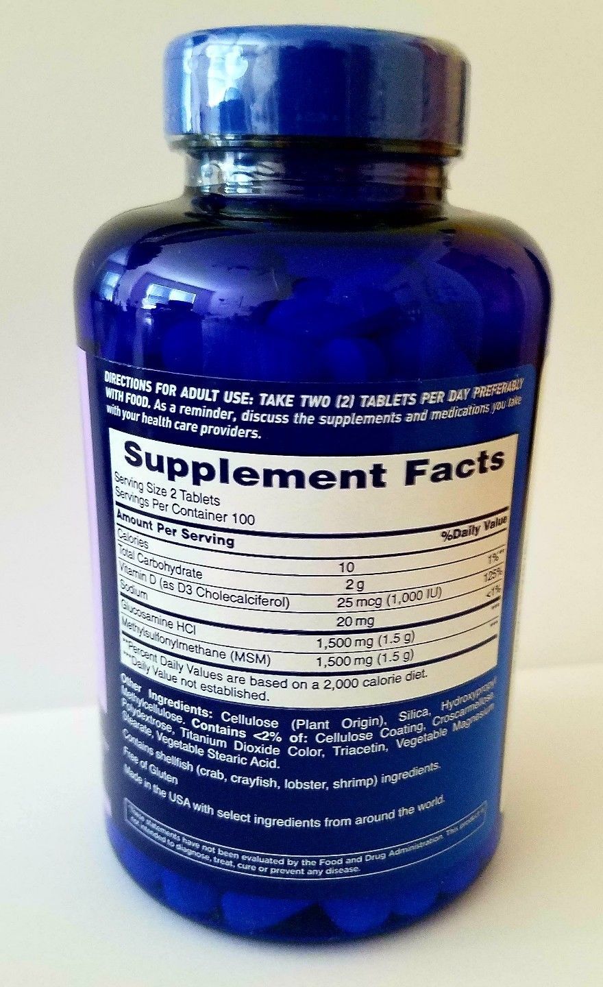 2×200 OSTEO BI-FLEX LOT 400 tablets Triple Strength Glucosamine MSM D3 07/25