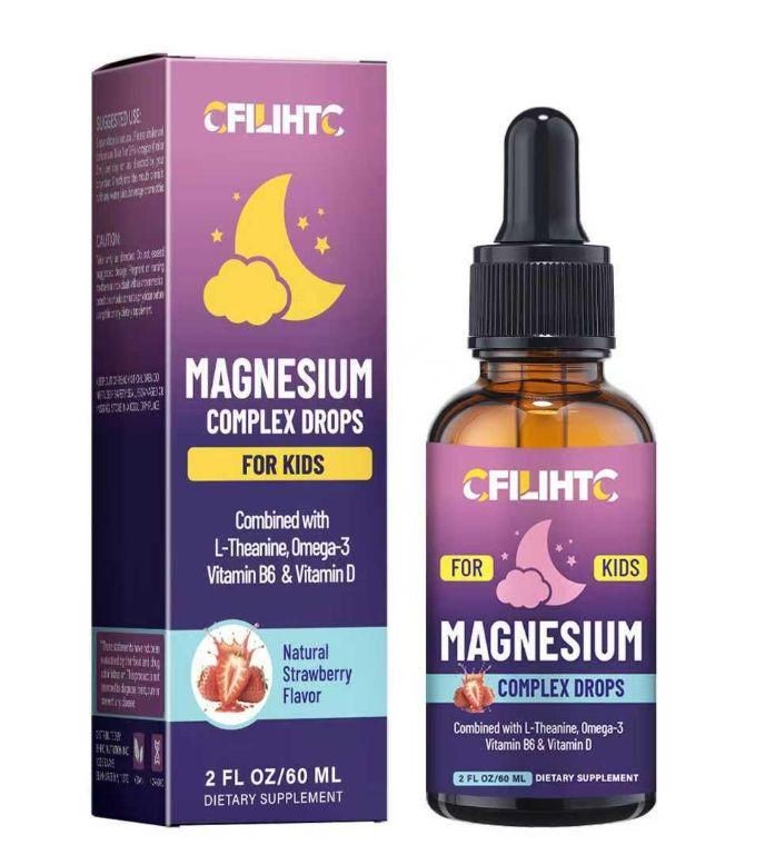 Kids Magnesium Liquid Drops Magnesium Glycinate Liquid for Supplement Kids