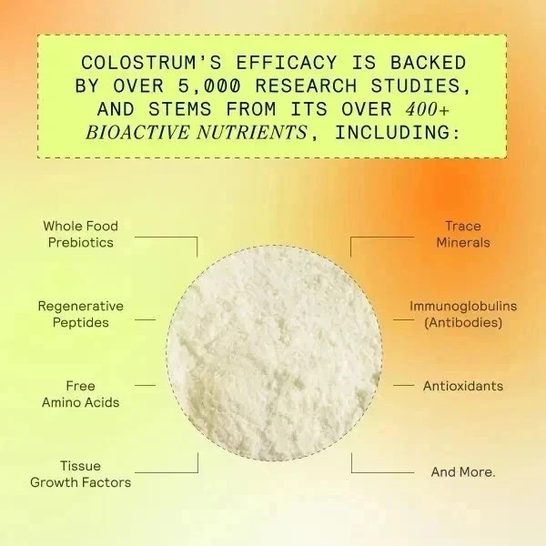 ARMRA Grass-Fed Colostrum Superfood – Immune Health Revival, Unflavored 120g Jar