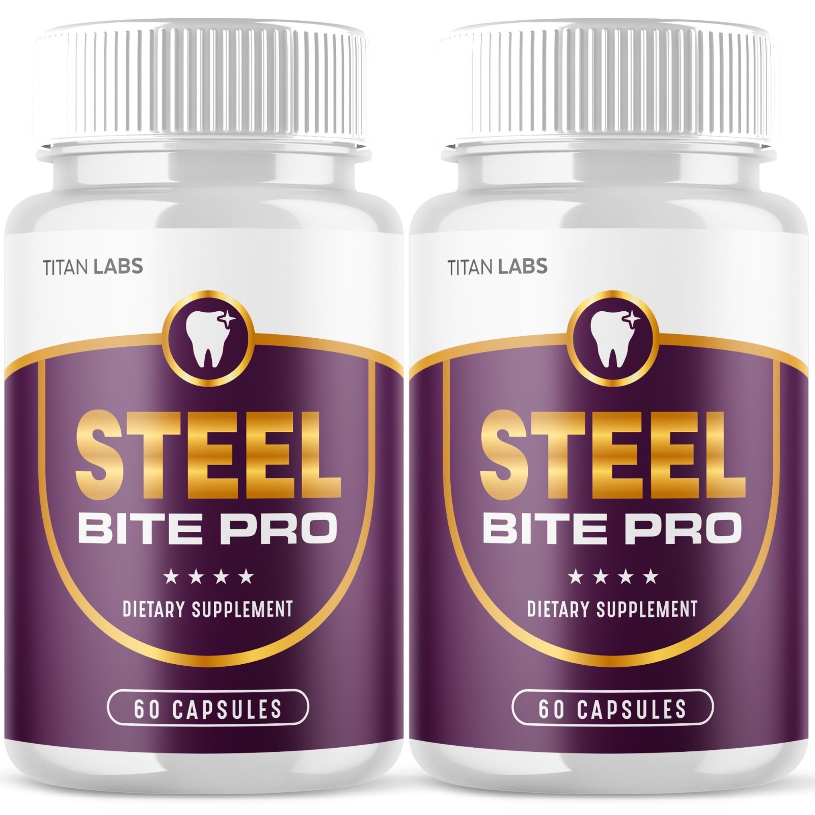 (2 Pack) Steelbite Pro Oral Probiotic Pills for Healthy Teeth & Gums 120 Capsule