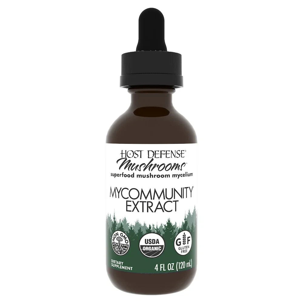 Host Defense MyCommunity Extract 4 oz Organic Immune Support Fungi Perfecti