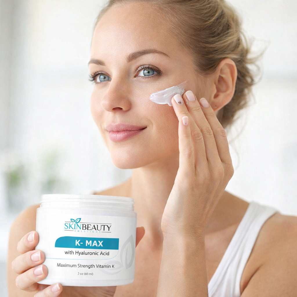 K-Max -All Natural Maximum Strength Vitamin K Cream Treats Spider Varicose Veins